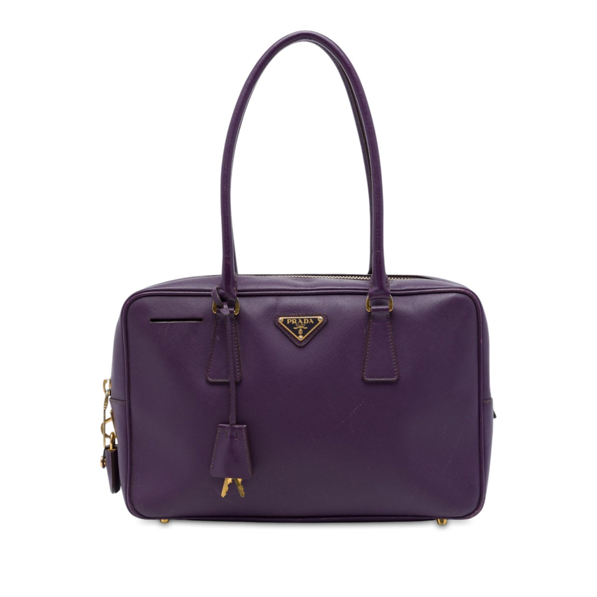 Prada Saffiano Lux Bauletto Top Handle Bag