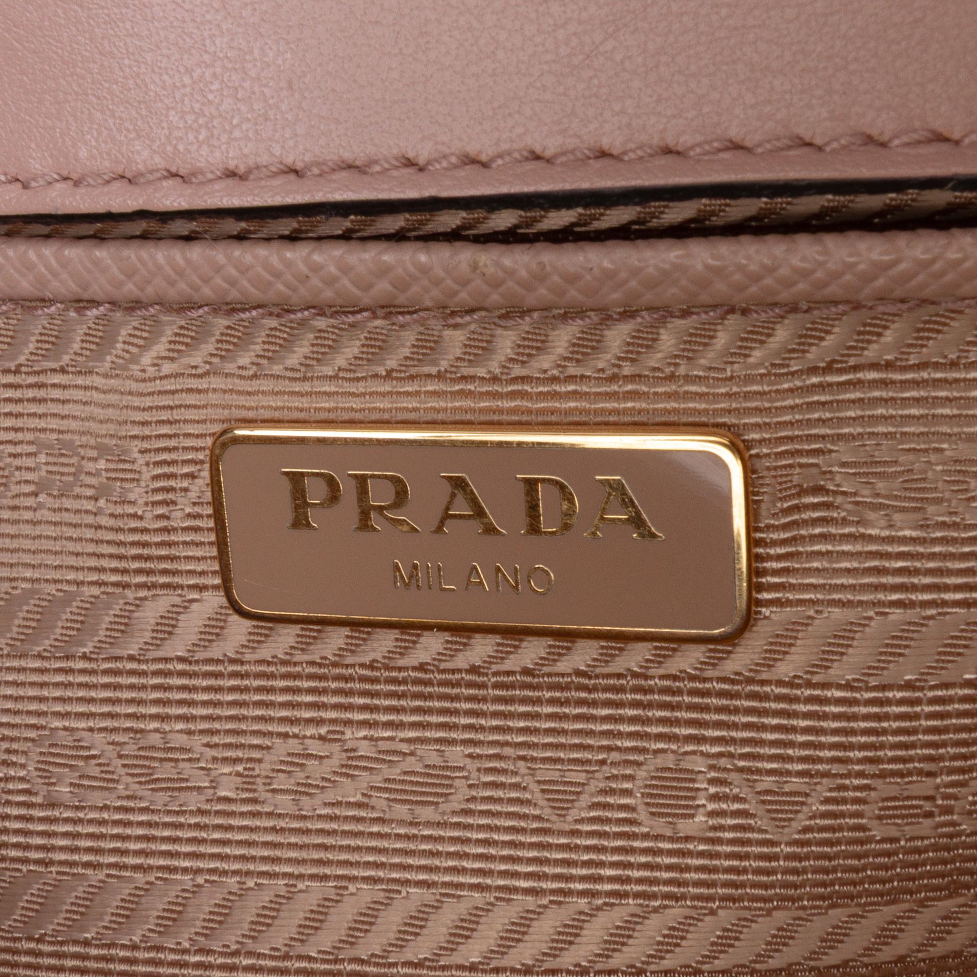 Prada Saffiano Lux Chain Crossbody
