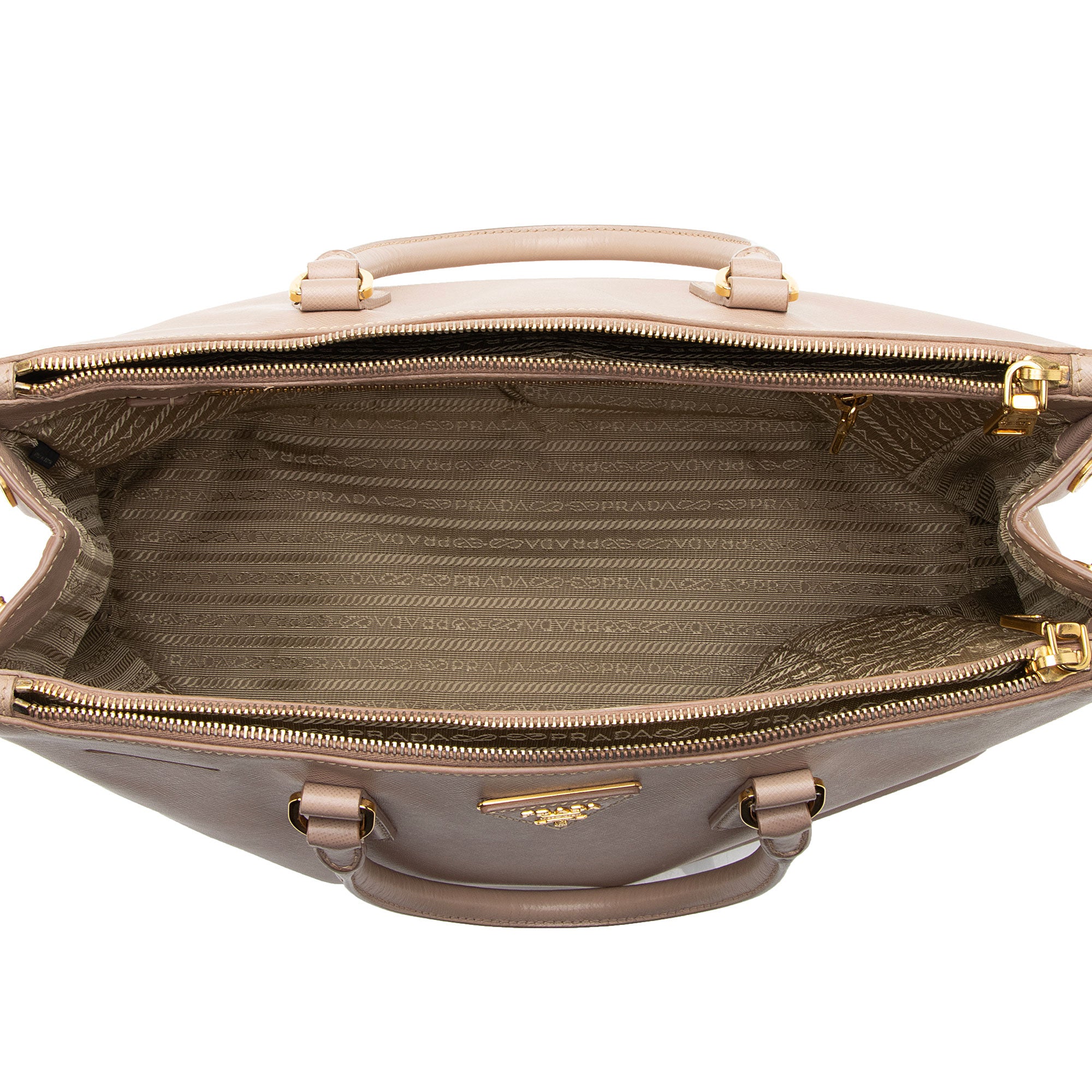 Prada Saffiano Lux Double Zip Large Tote (SHF-hmTCda)