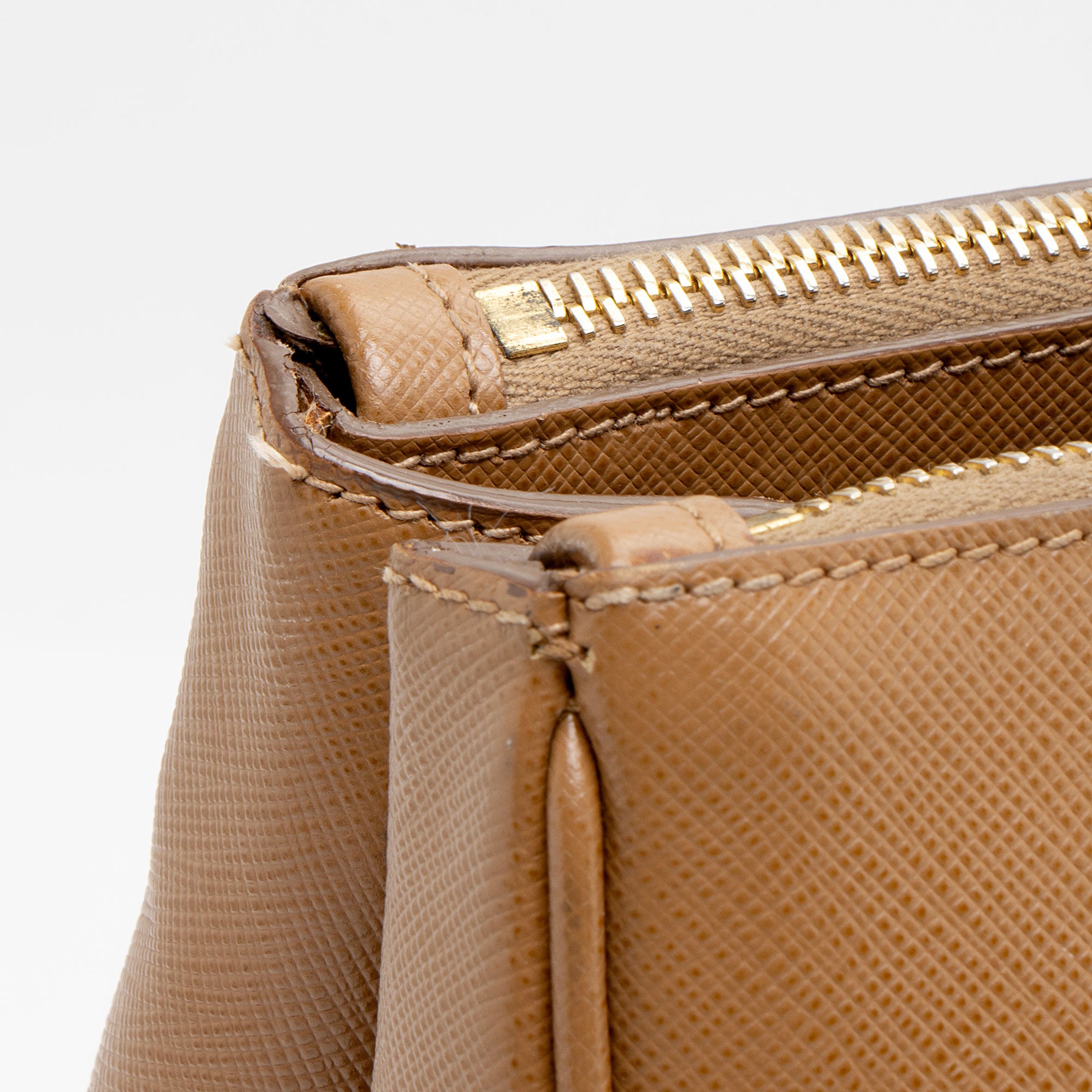 Prada Saffiano Lux Double Zip Large Tote