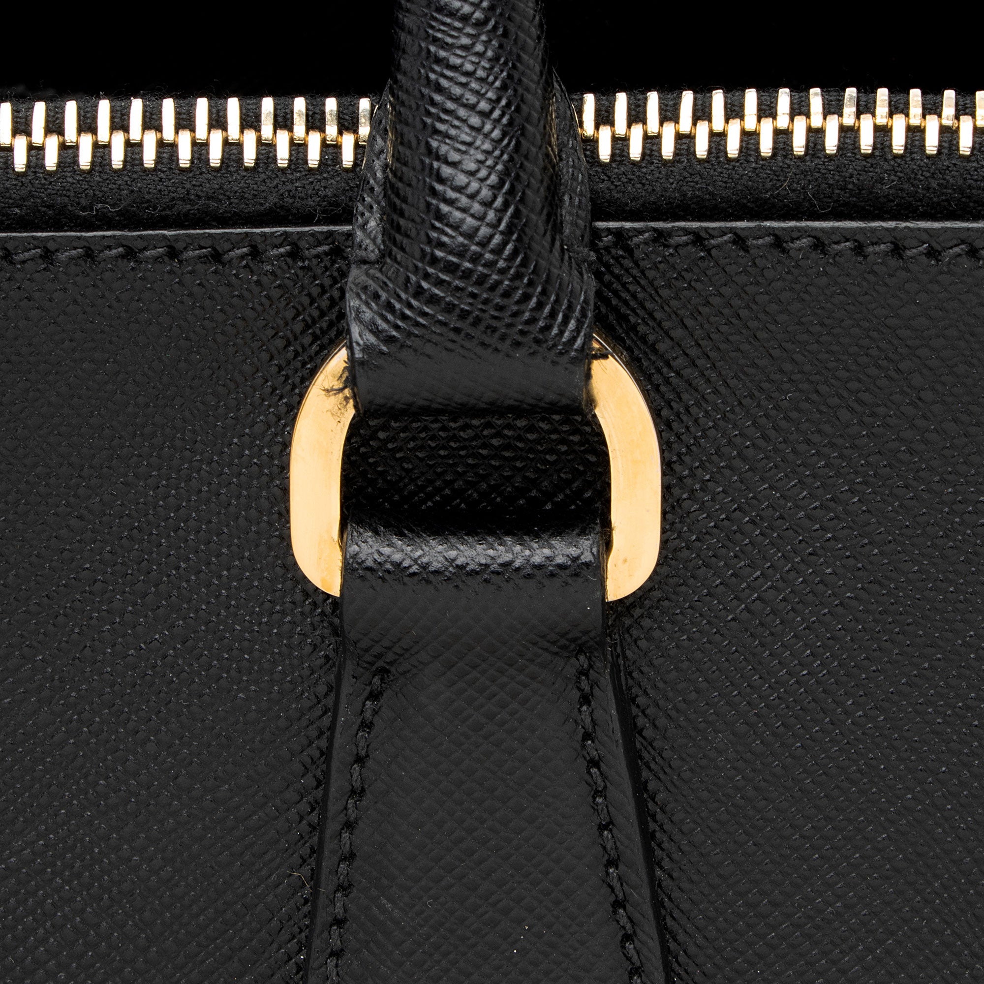 Prada Saffiano Lux Double Zip Medium Tote
