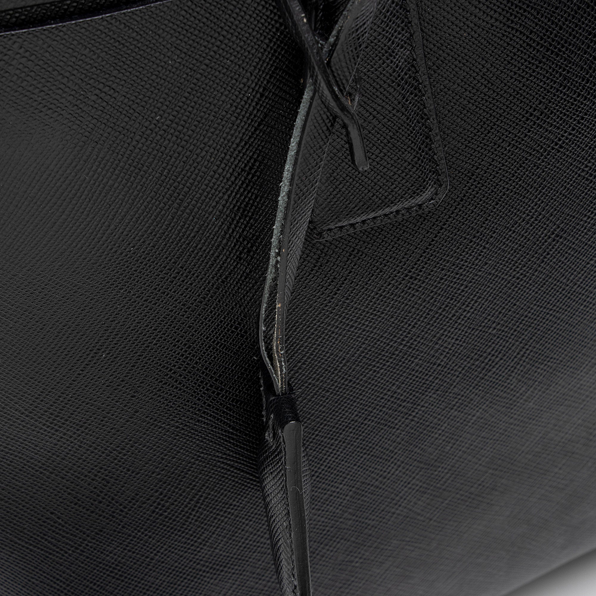 Prada Saffiano Lux Double Zip Medium Tote
