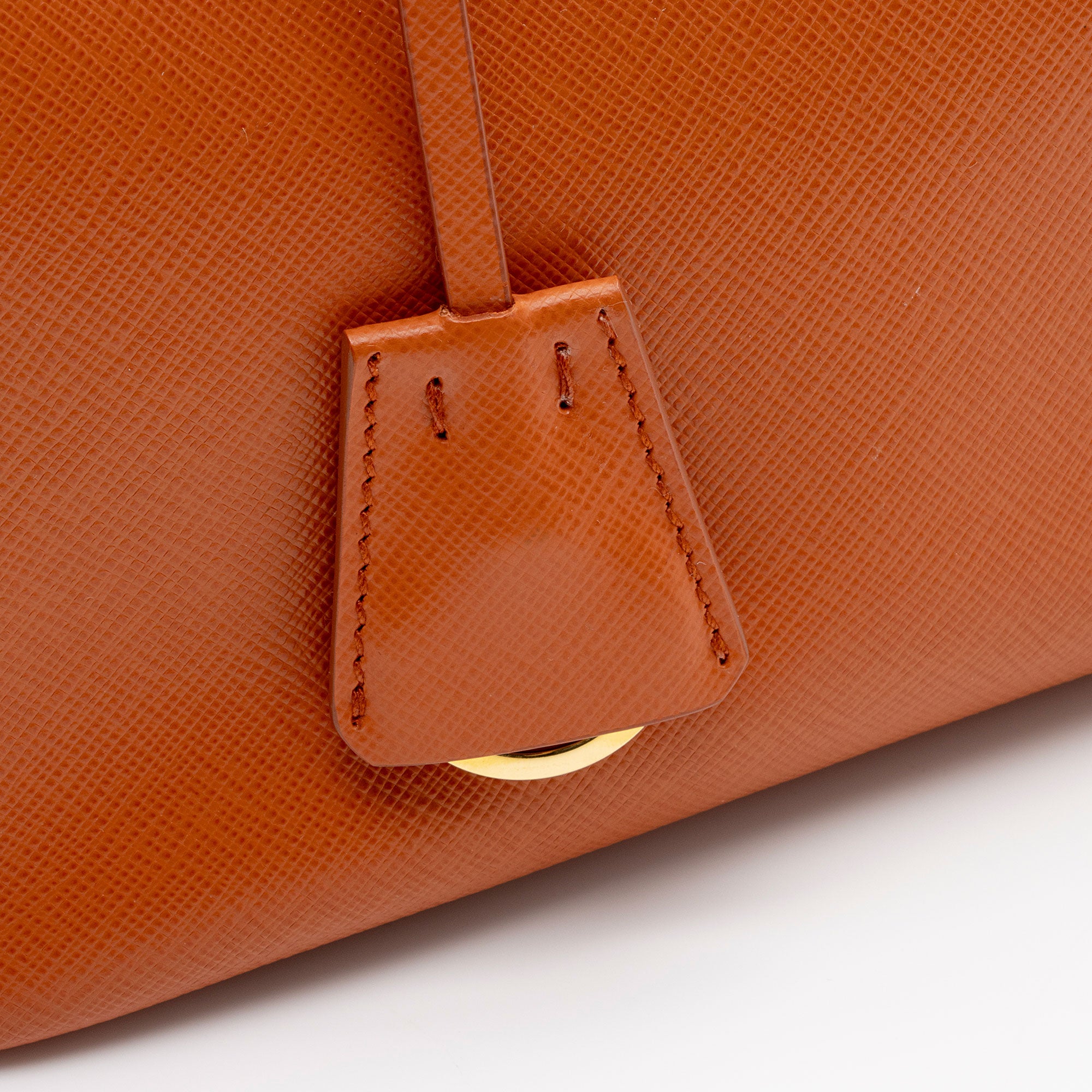 Prada Saffiano Lux Double Zip Small Tote (SHF-NOVFrz)