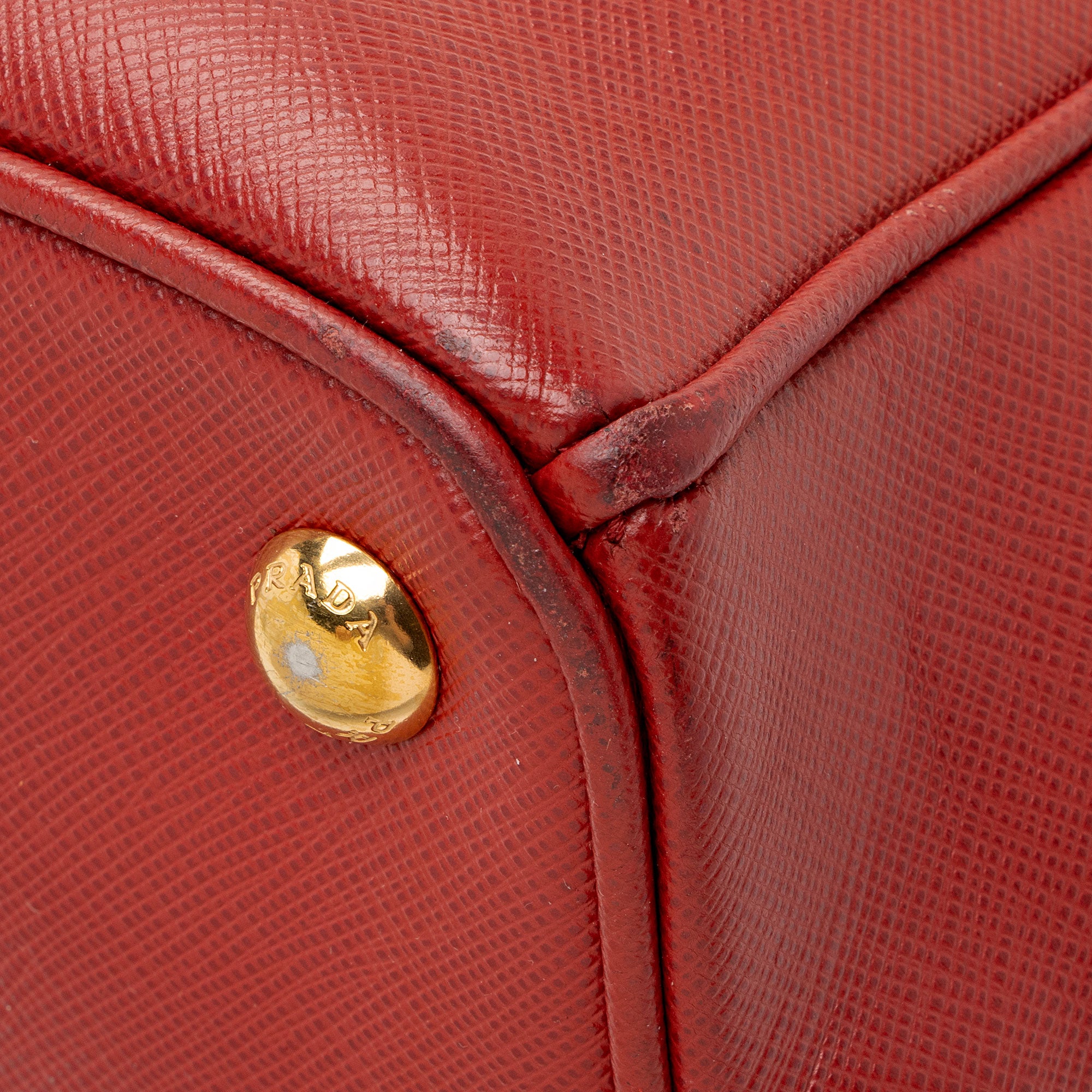 Prada Saffiano Lux Double Zip Small Tote (SHF-cQ8oS7)