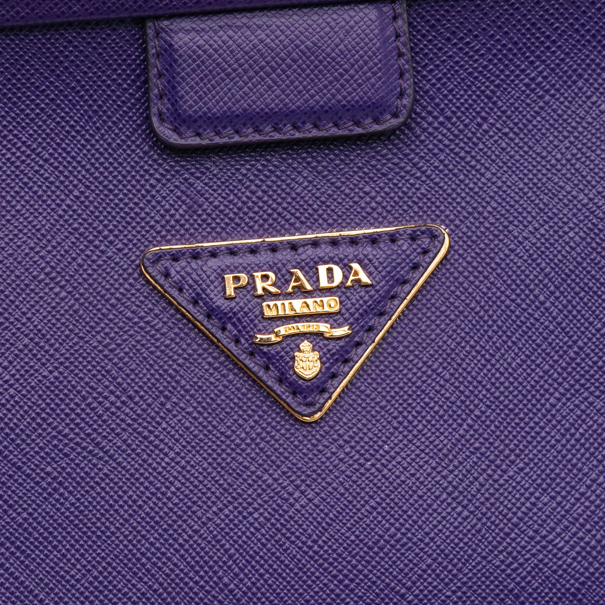 Prada Saffiano Lux Frame Handbag