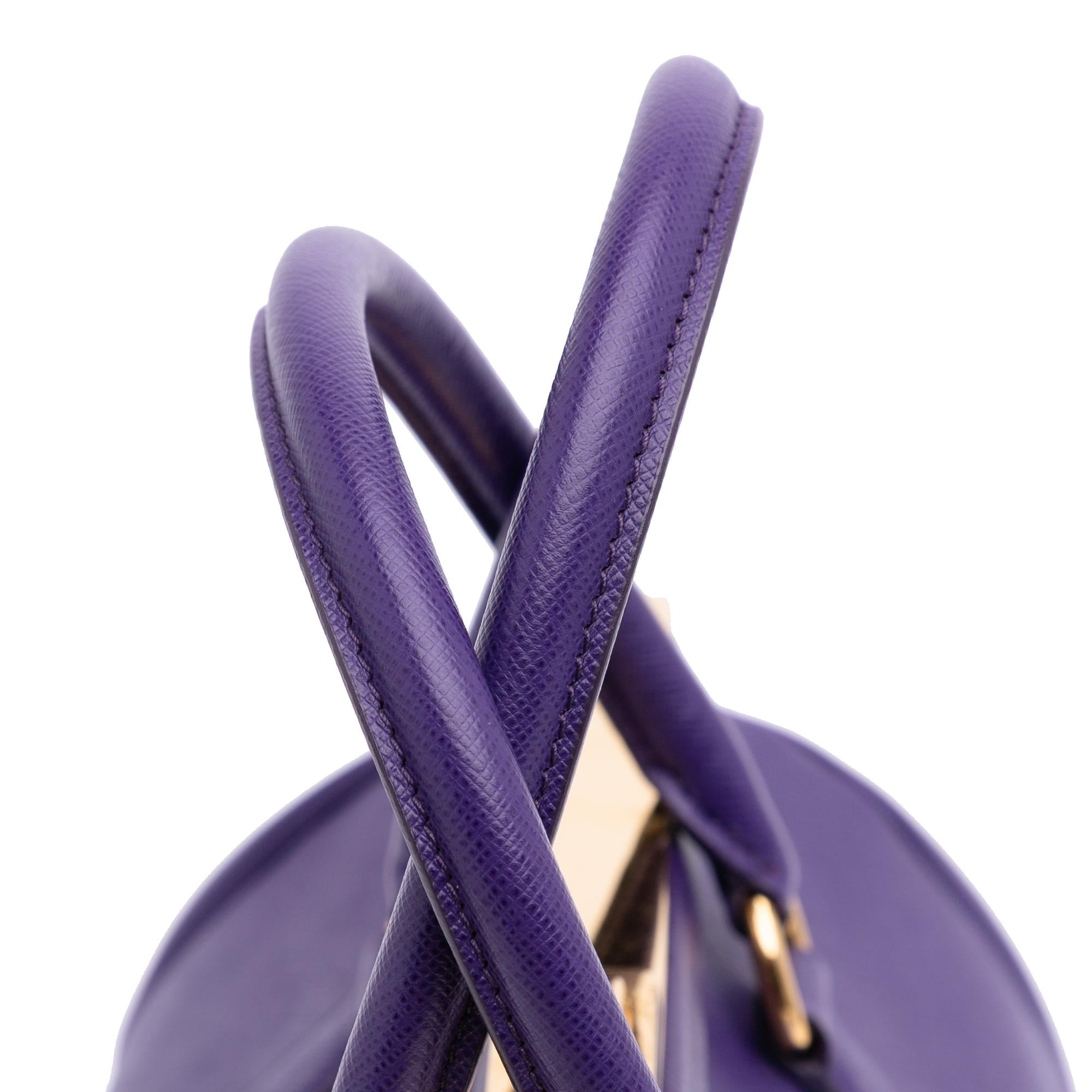 Prada Saffiano Lux Frame Handbag