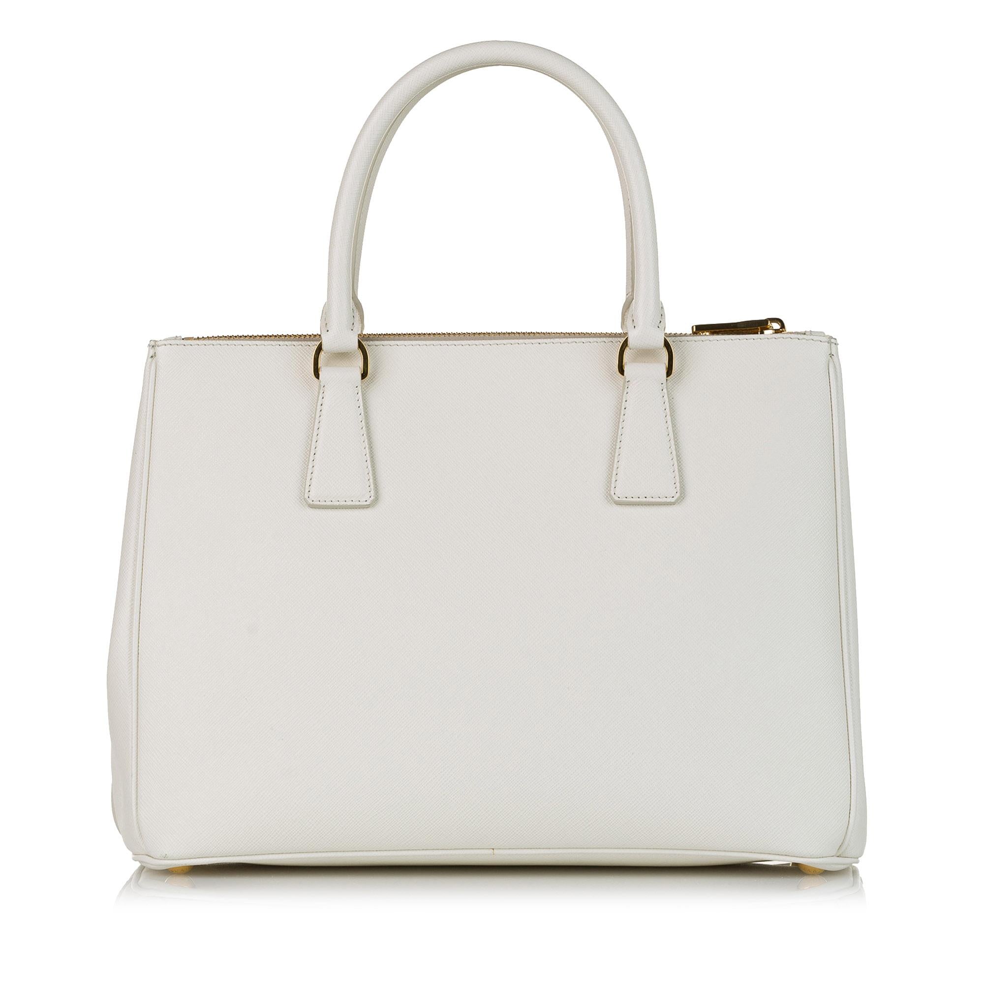Prada Saffiano Lux Galleria Double Zip Satchel (SHG-36107)
