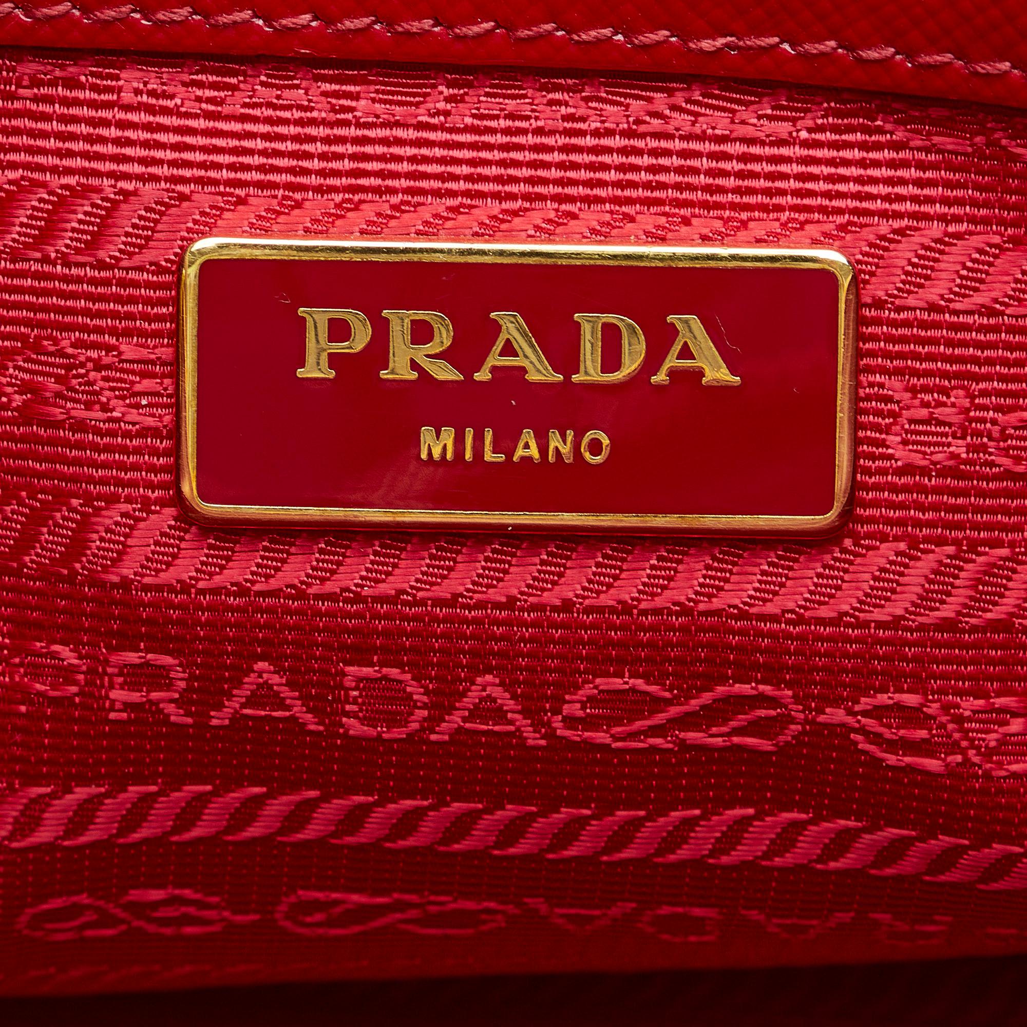 Prada Saffiano Lux Galleria Double Zip (SHG-r7cxnL)