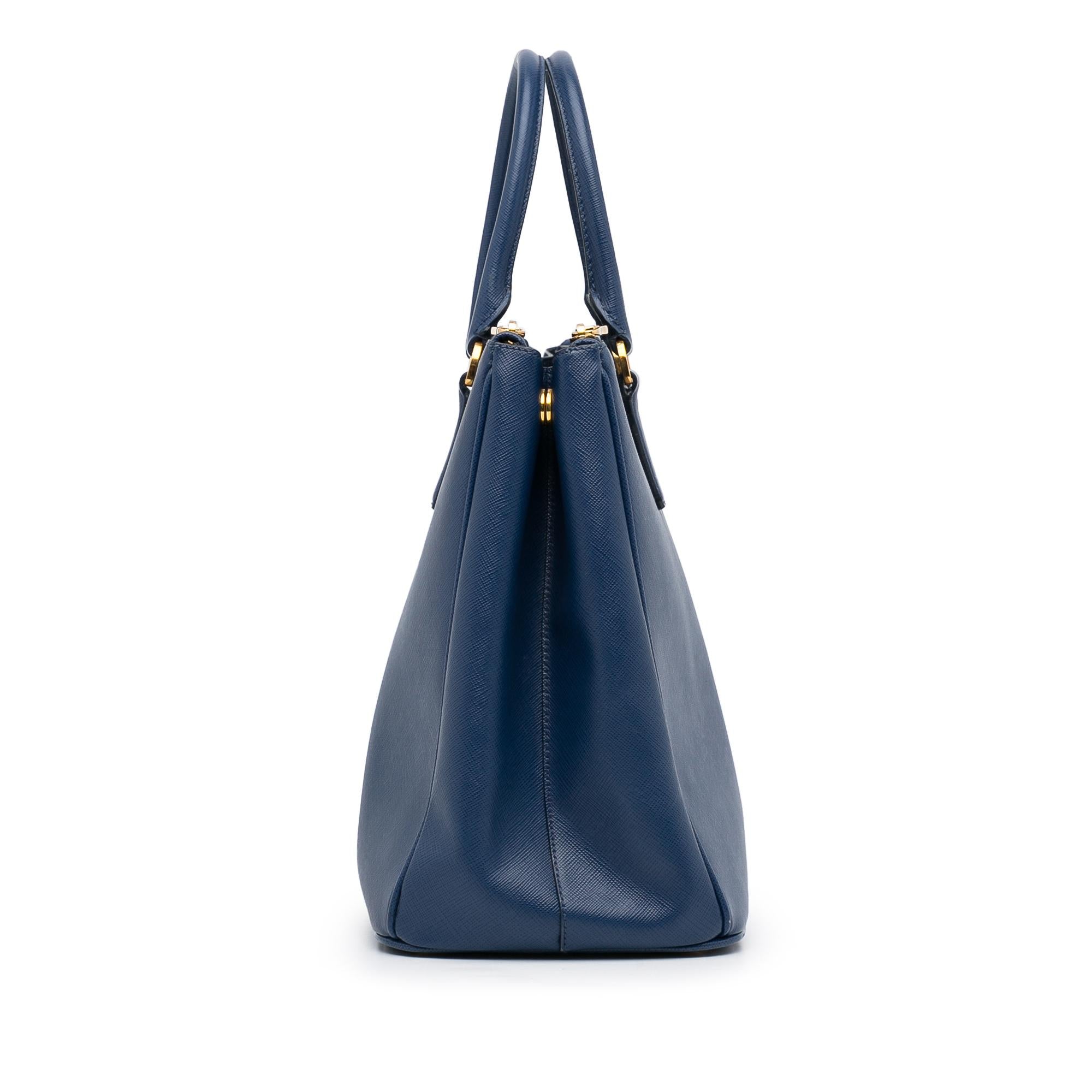 Prada Saffiano Lux Galleria Double Zip (SHG-tGaL2Y)