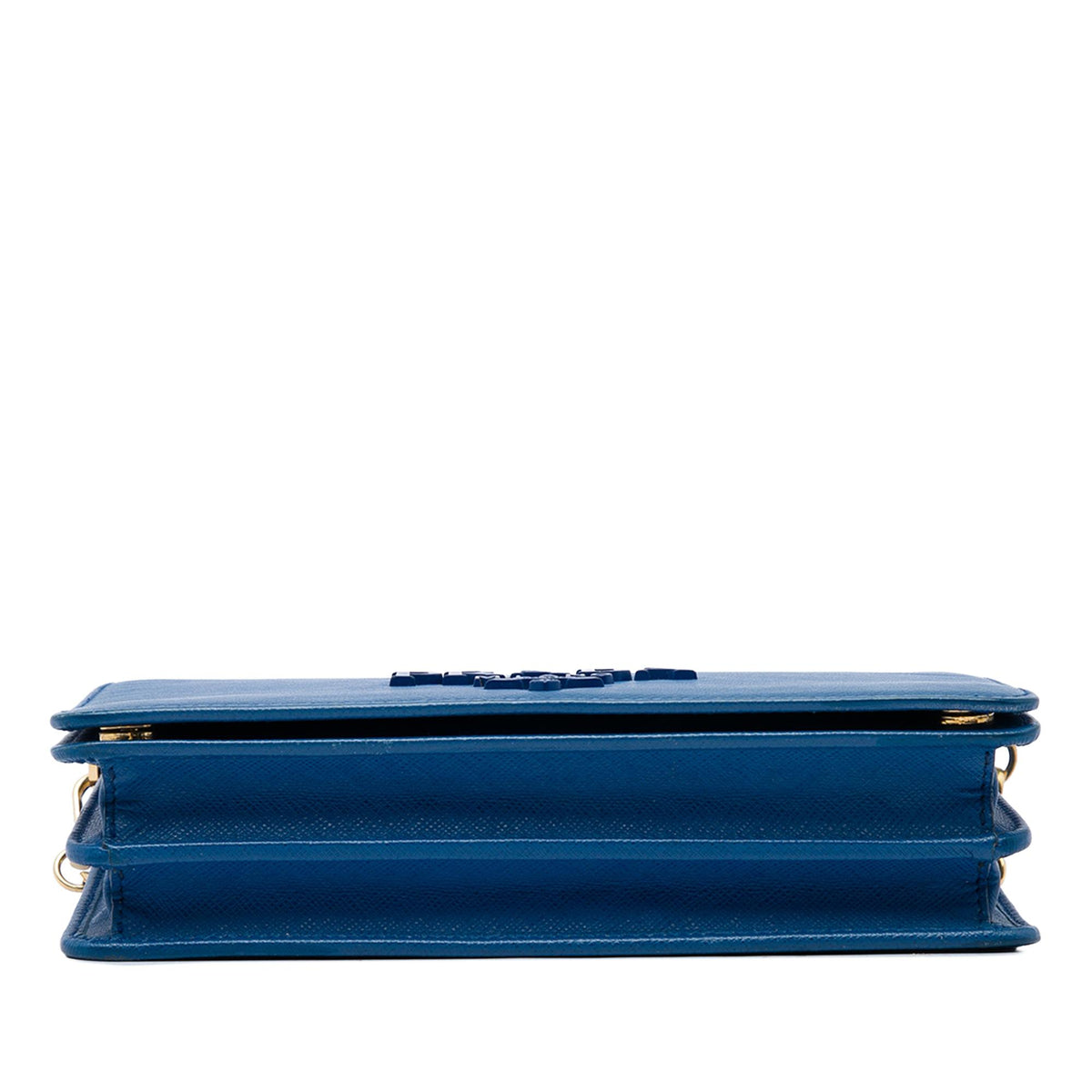Prada Saffiano Lux Monochrome Wallet on Chain