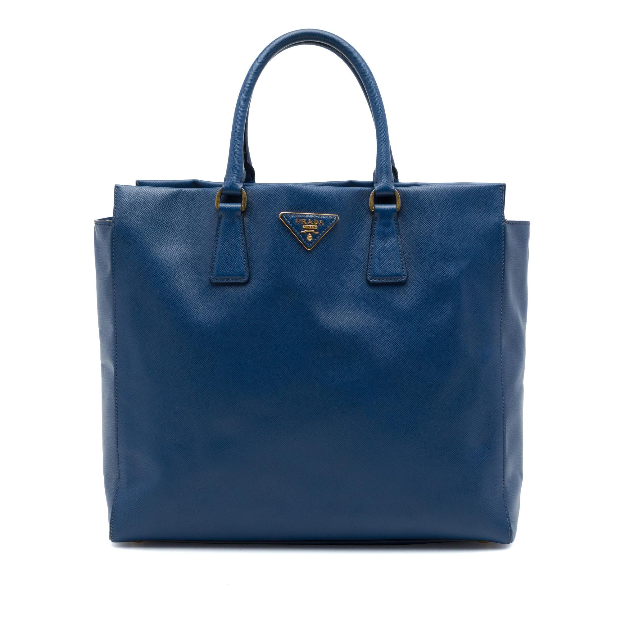 Prada Saffiano Lux Open Convertible Tote