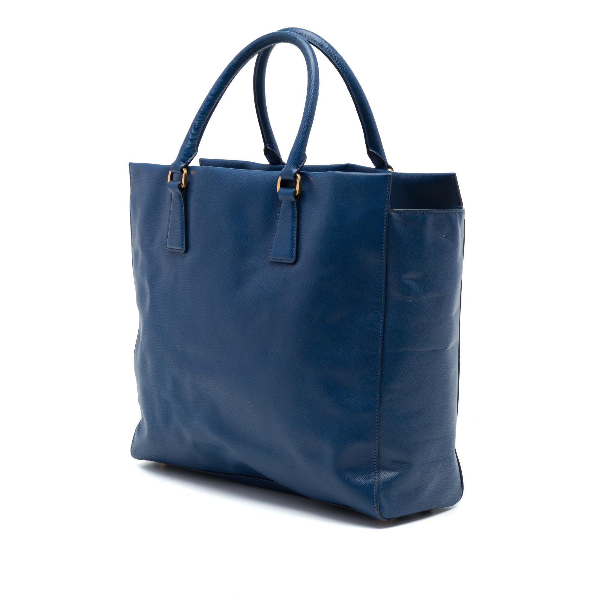 Prada Saffiano Lux Open Convertible Tote