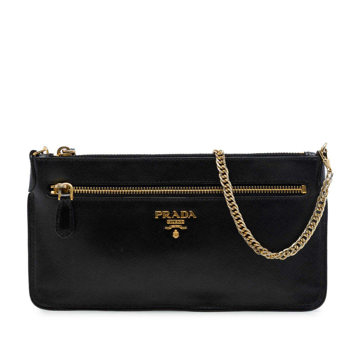 Prada Saffiano Lux Top Zip Crossbody
