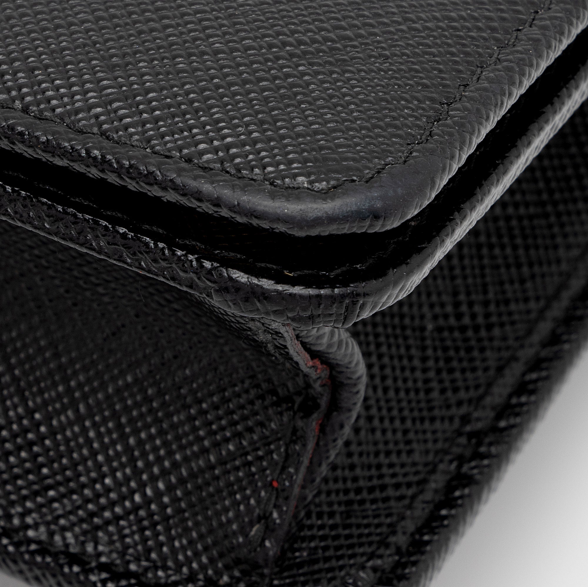 Prada Saffiano Lux Wallet On Chain (SHF-wIAF91)