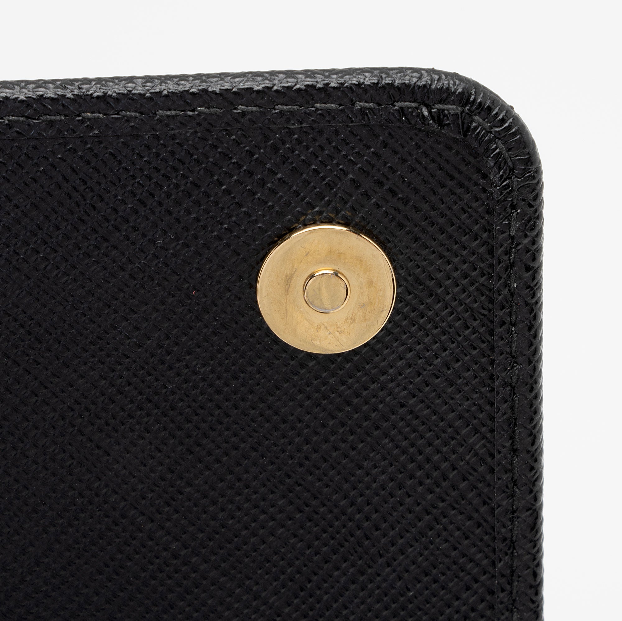 Prada Saffiano Lux Wallet On Chain (SHF-wIAF91)