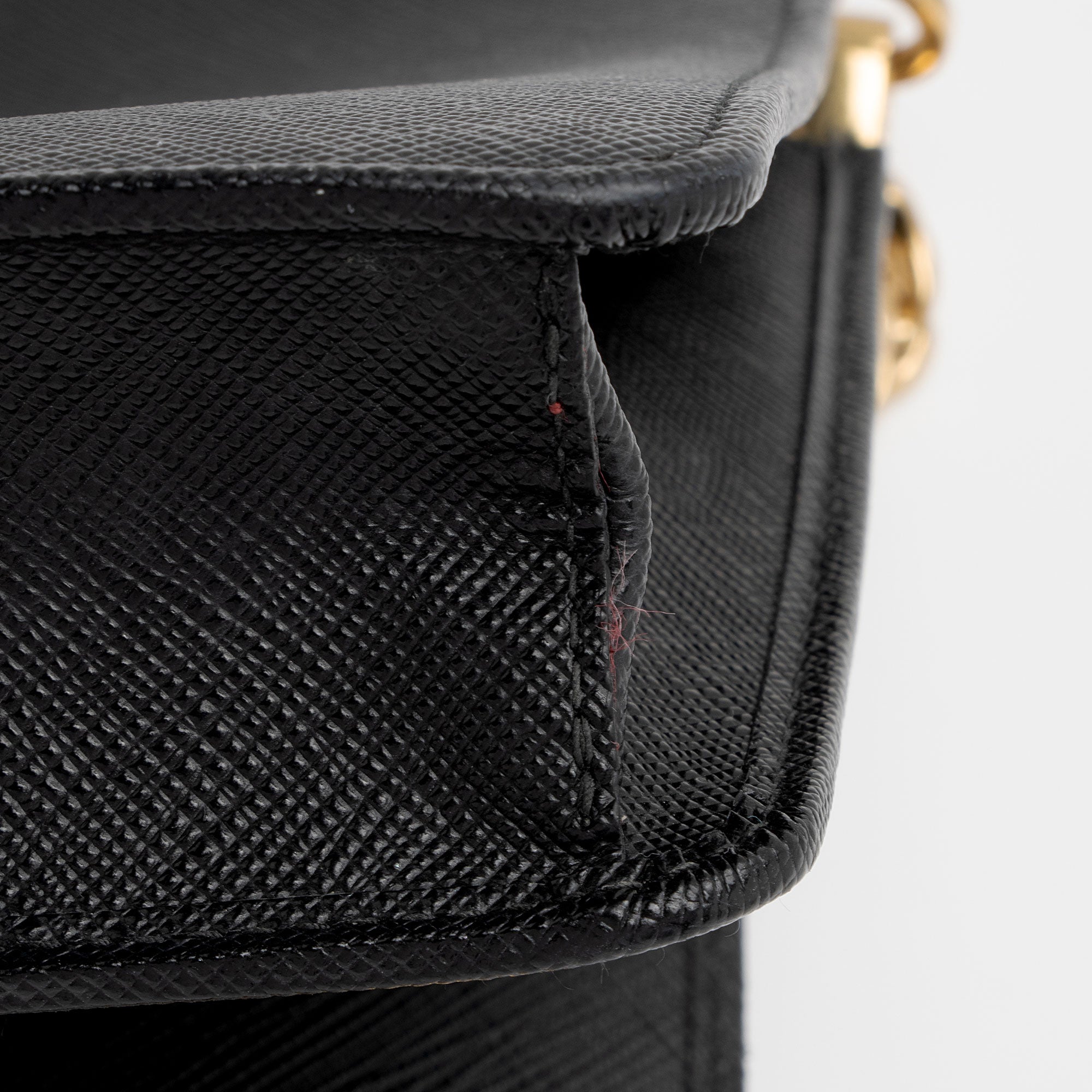 Prada Saffiano Lux Wallet On Chain (SHF-wIAF91)