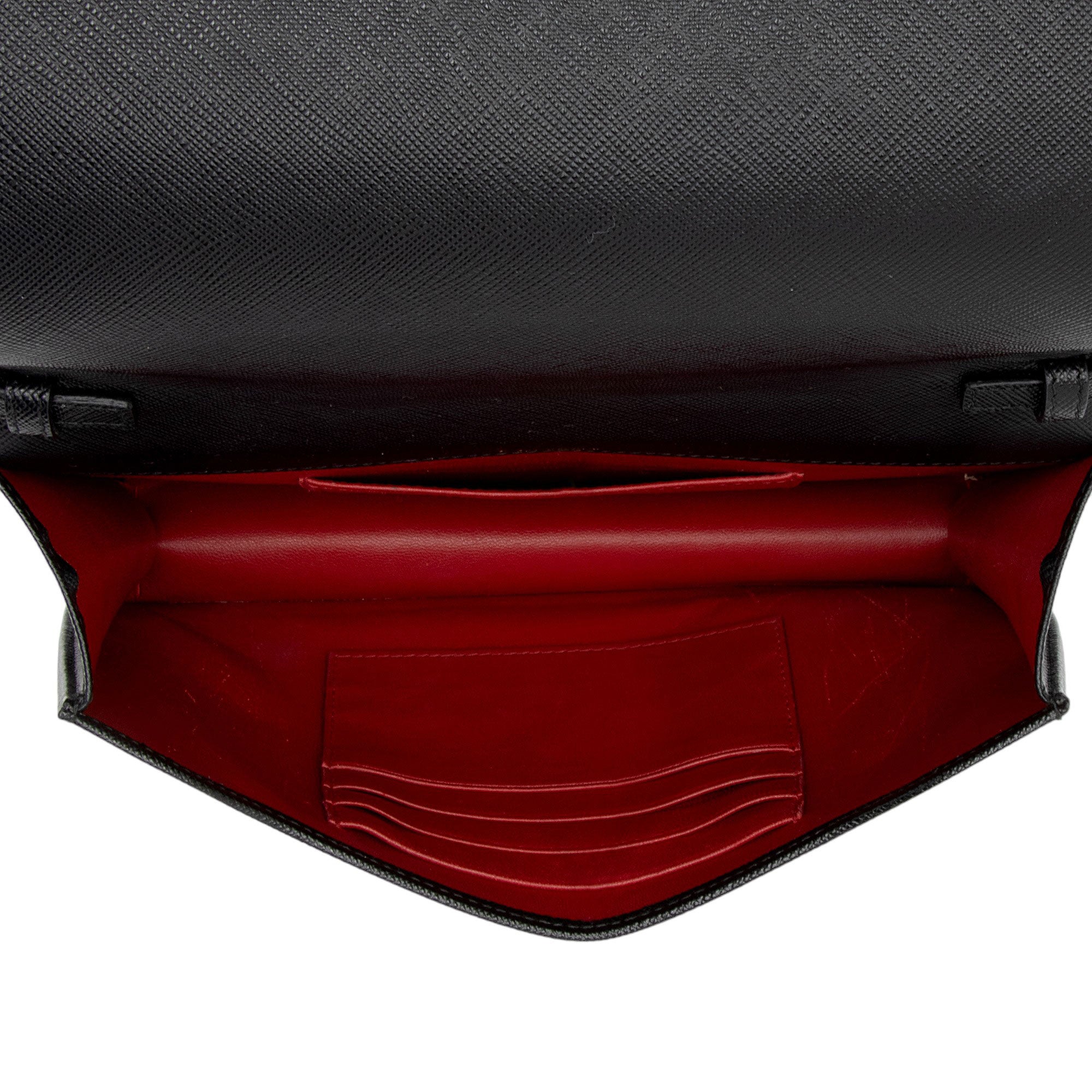 Prada Saffiano Lux Wallet On Chain (SHF-wIAF91)