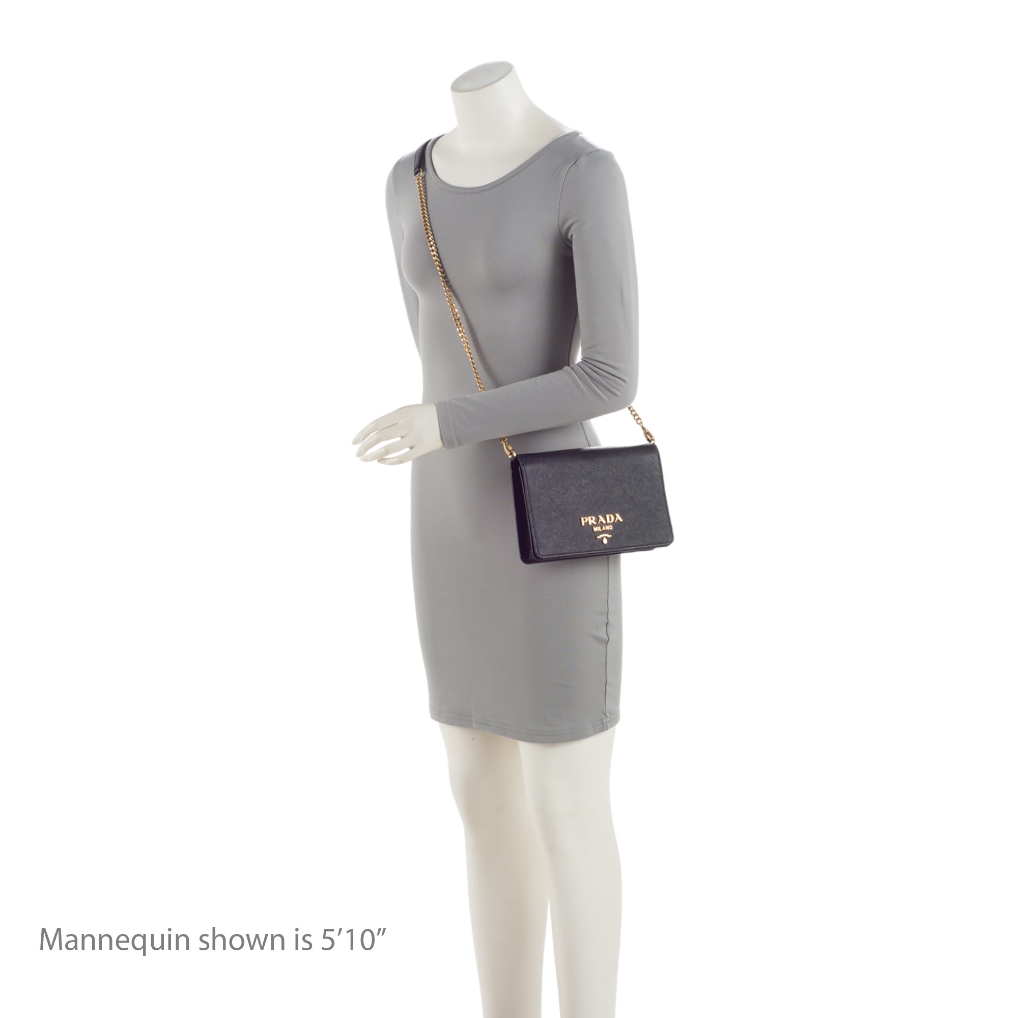 Prada Saffiano Lux Wallet On Chain (SHF-wIAF91)