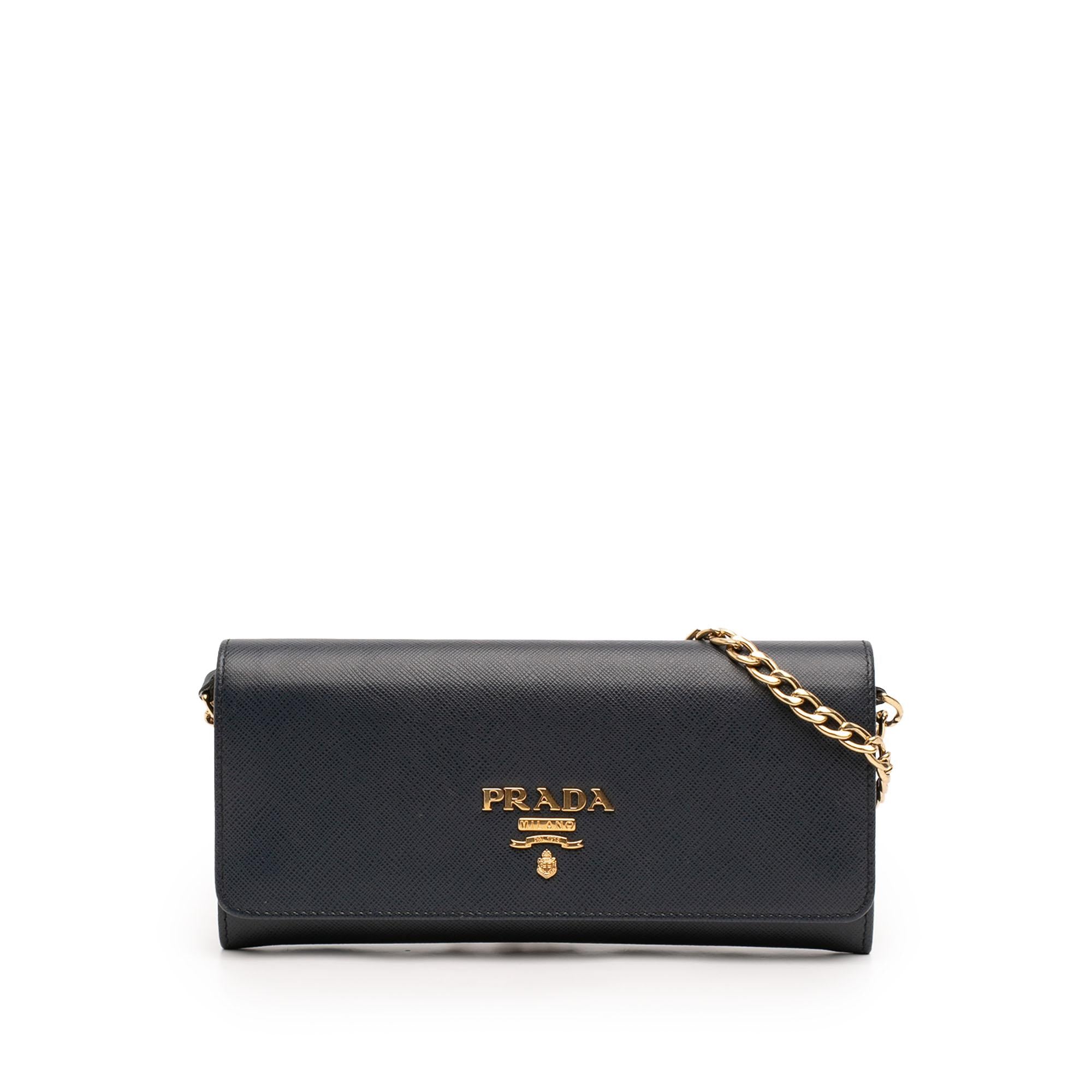 Prada Saffiano Lux Wallet On Chain