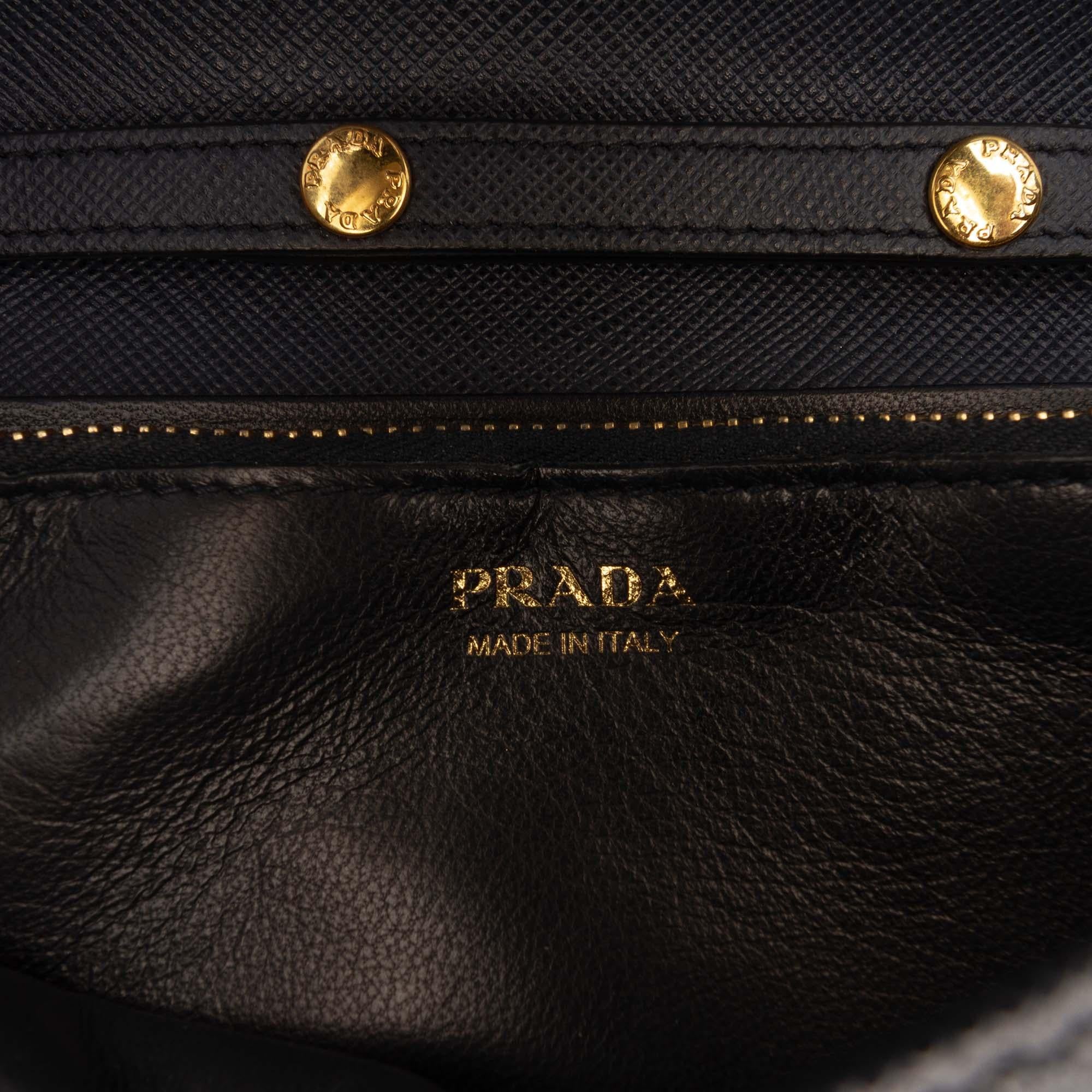 Prada Saffiano Lux Wallet On Chain