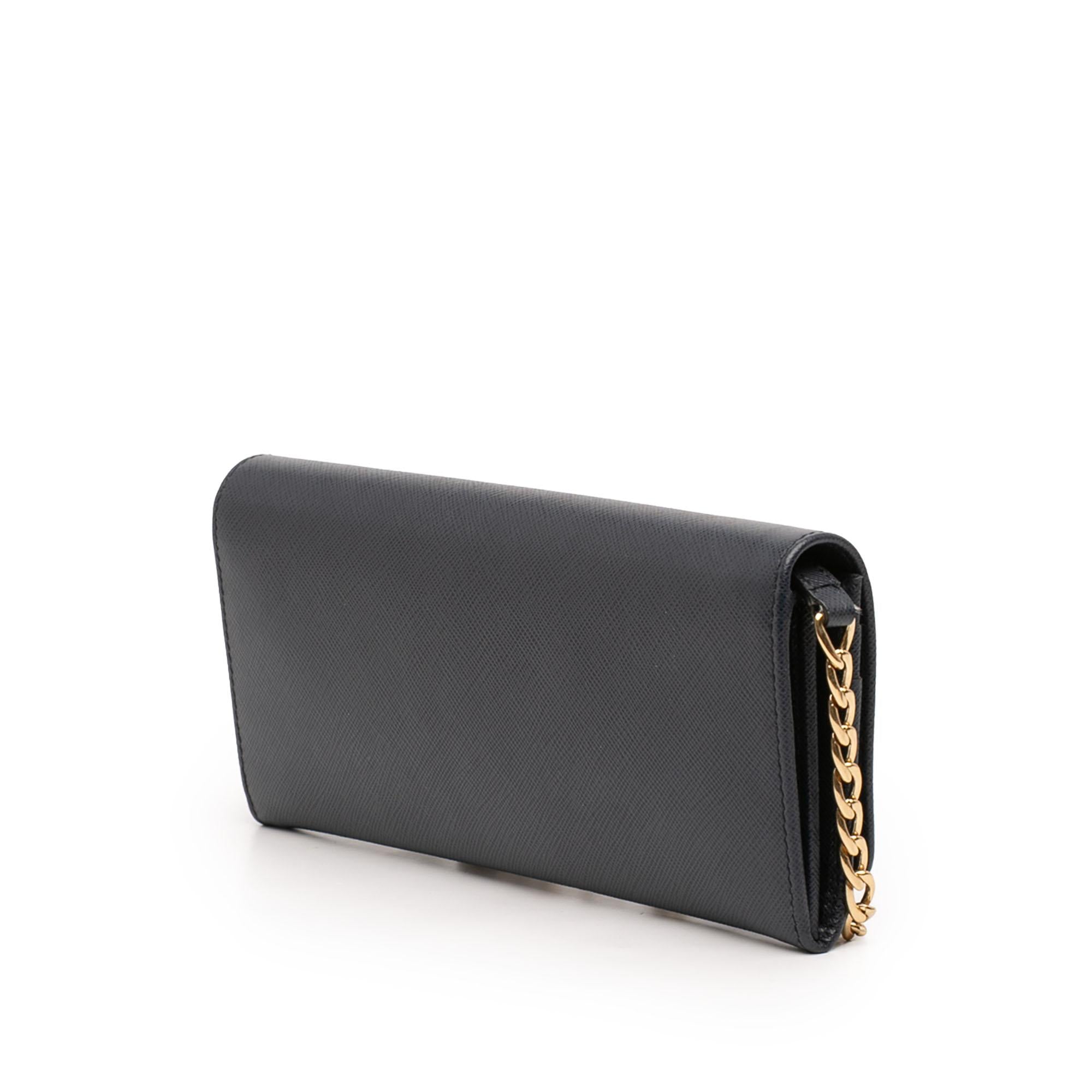 Prada Saffiano Lux Wallet On Chain