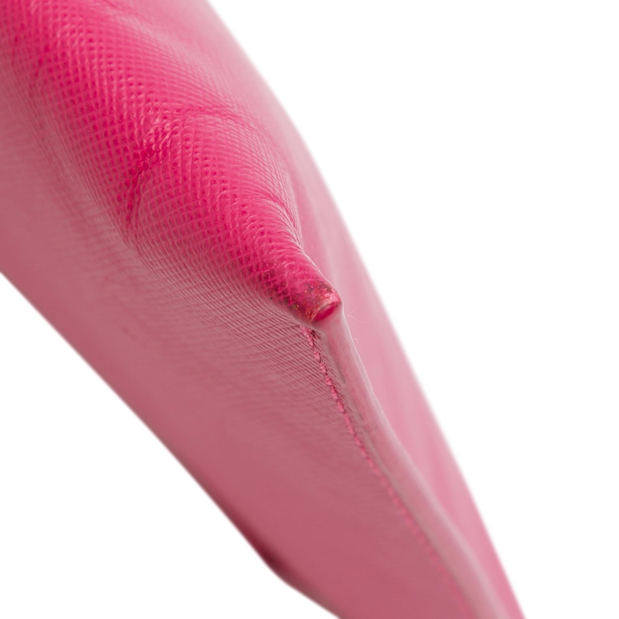 Prada Saffiano Lux Zip Clutch (SHG-aBNCAK)