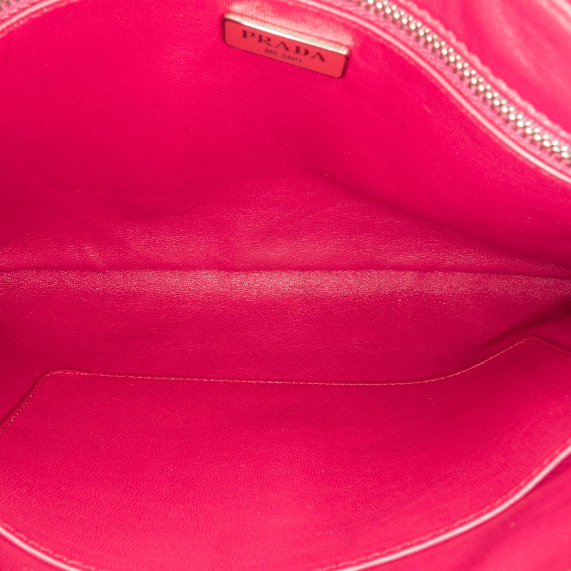 Prada Saffiano Lux Zip Clutch (SHG-aBNCAK)