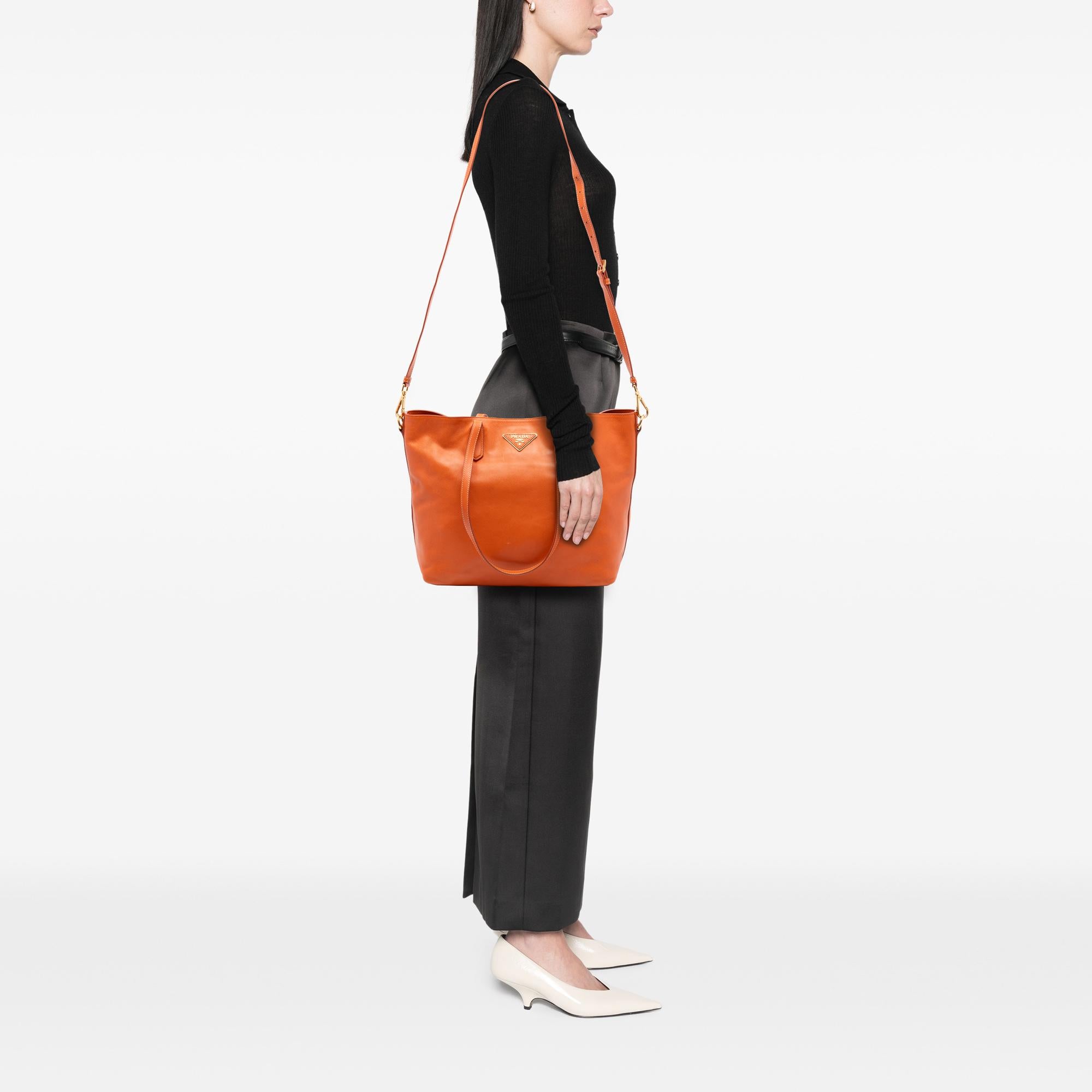 Prada Saffiano Open Convertible Tote