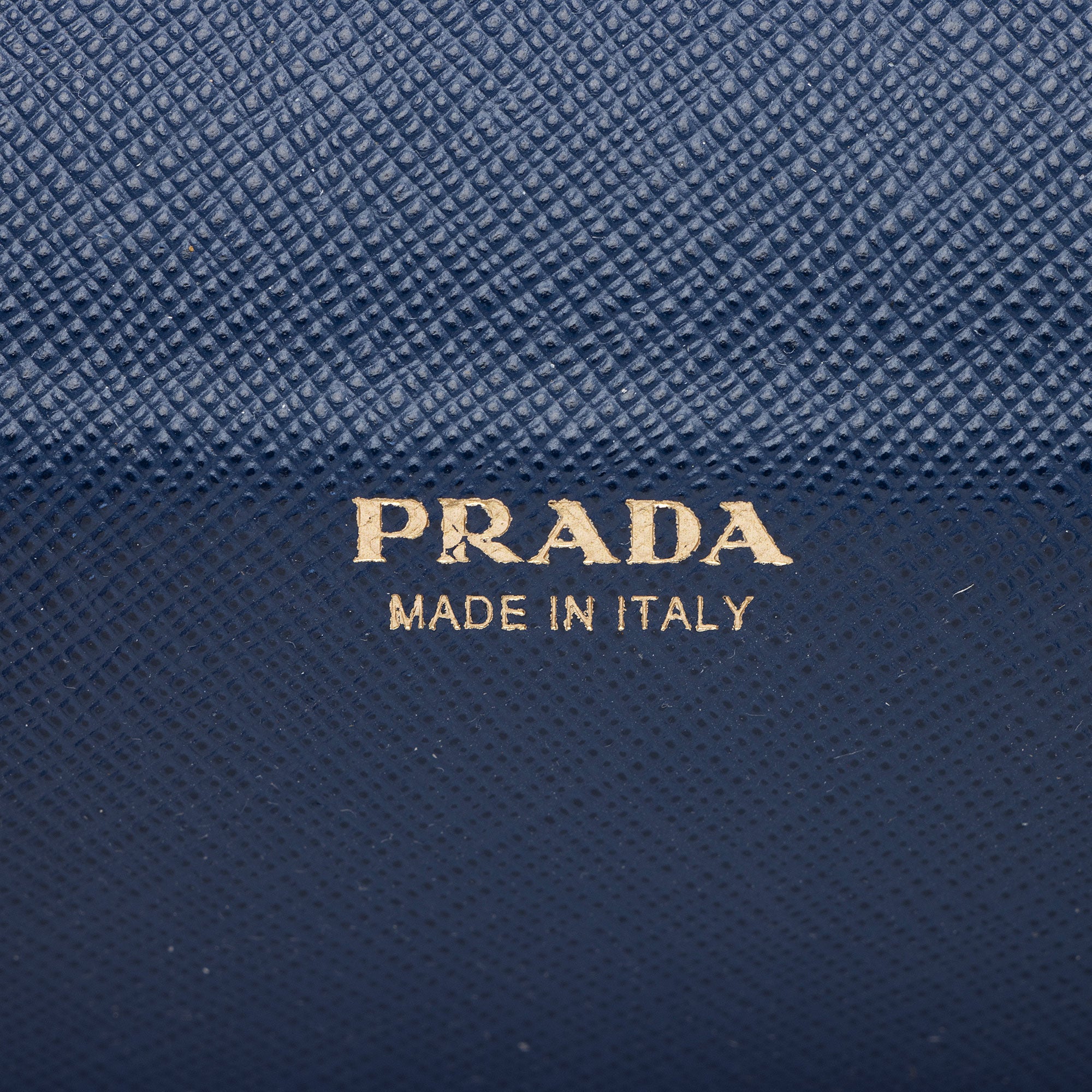 Prada Saffiano Organizer Zip Around Wallet