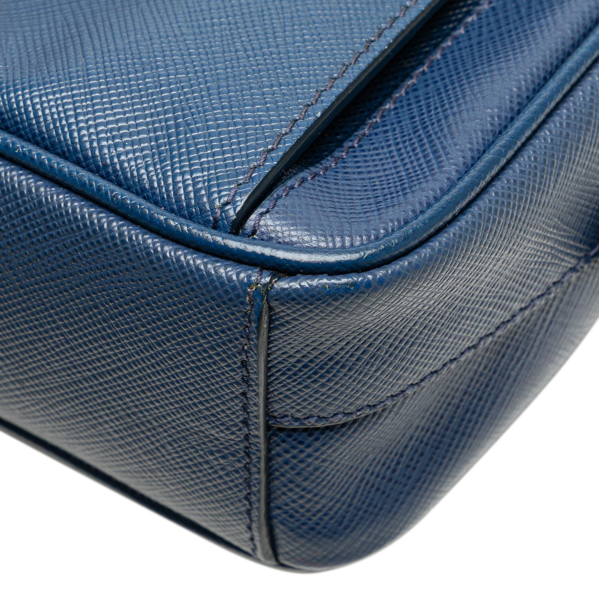 Prada Saffiano Push Lock Pocket Camera Bag