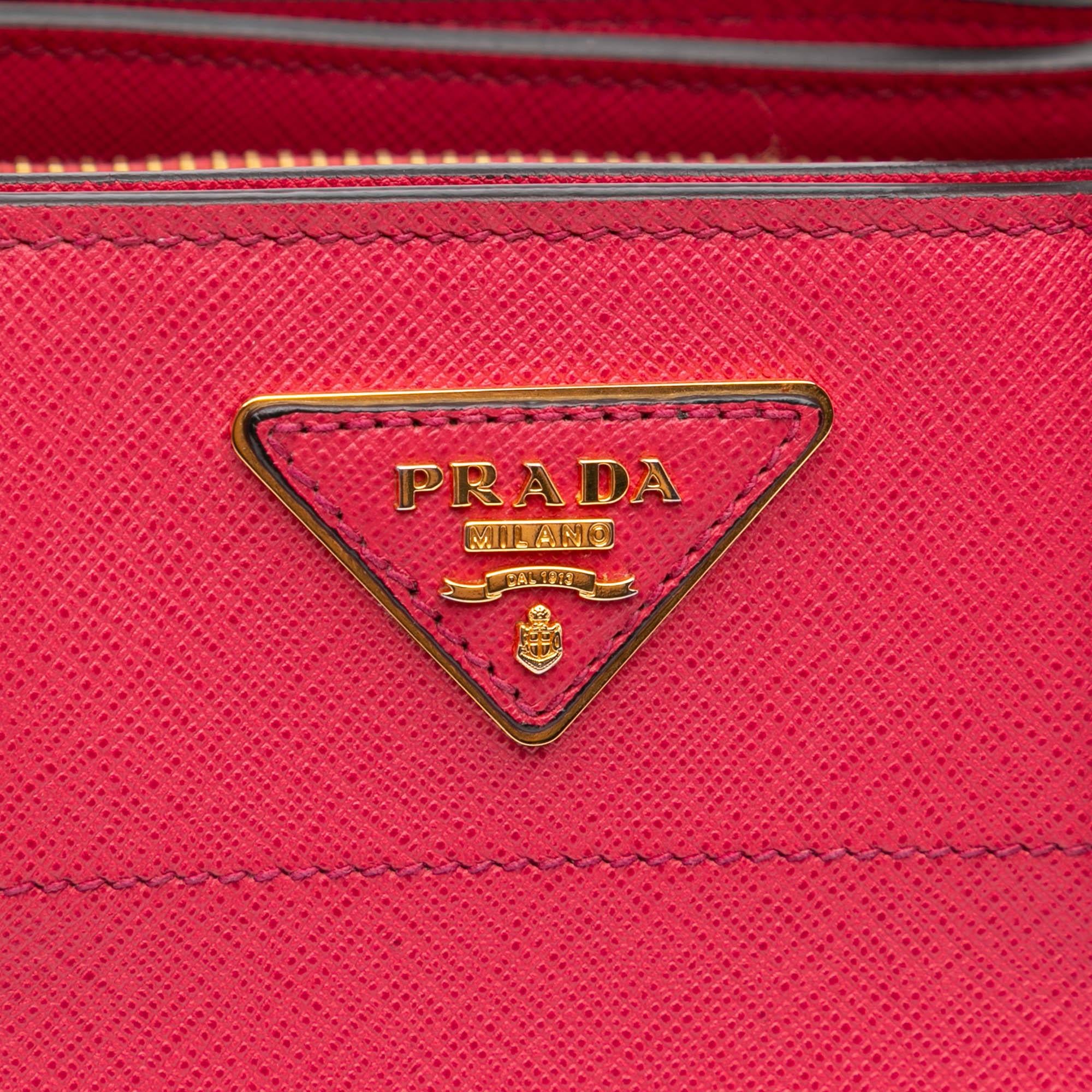 Prada Saffiano Soft Triple Pocket Tote