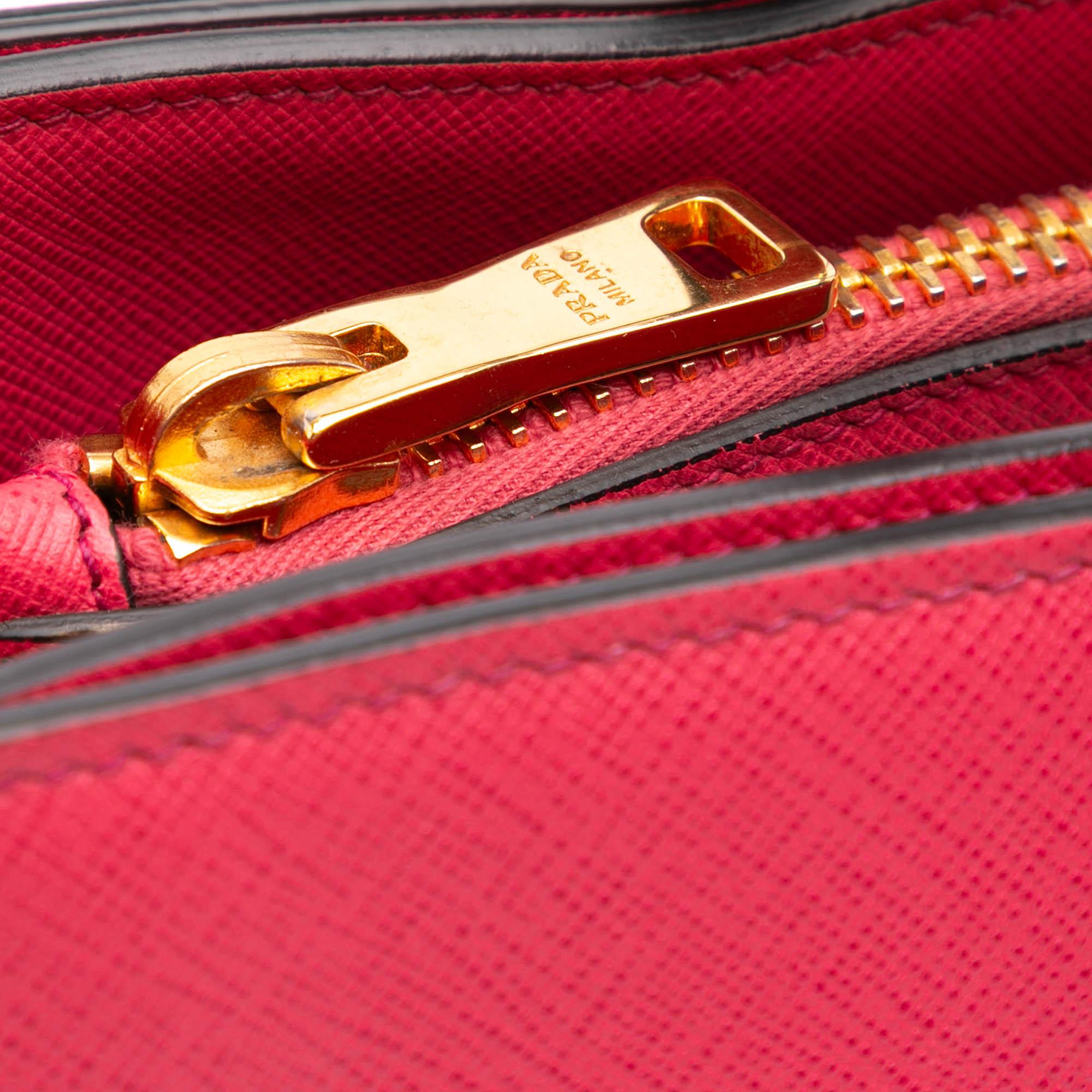 Prada Saffiano Soft Triple Pocket Tote