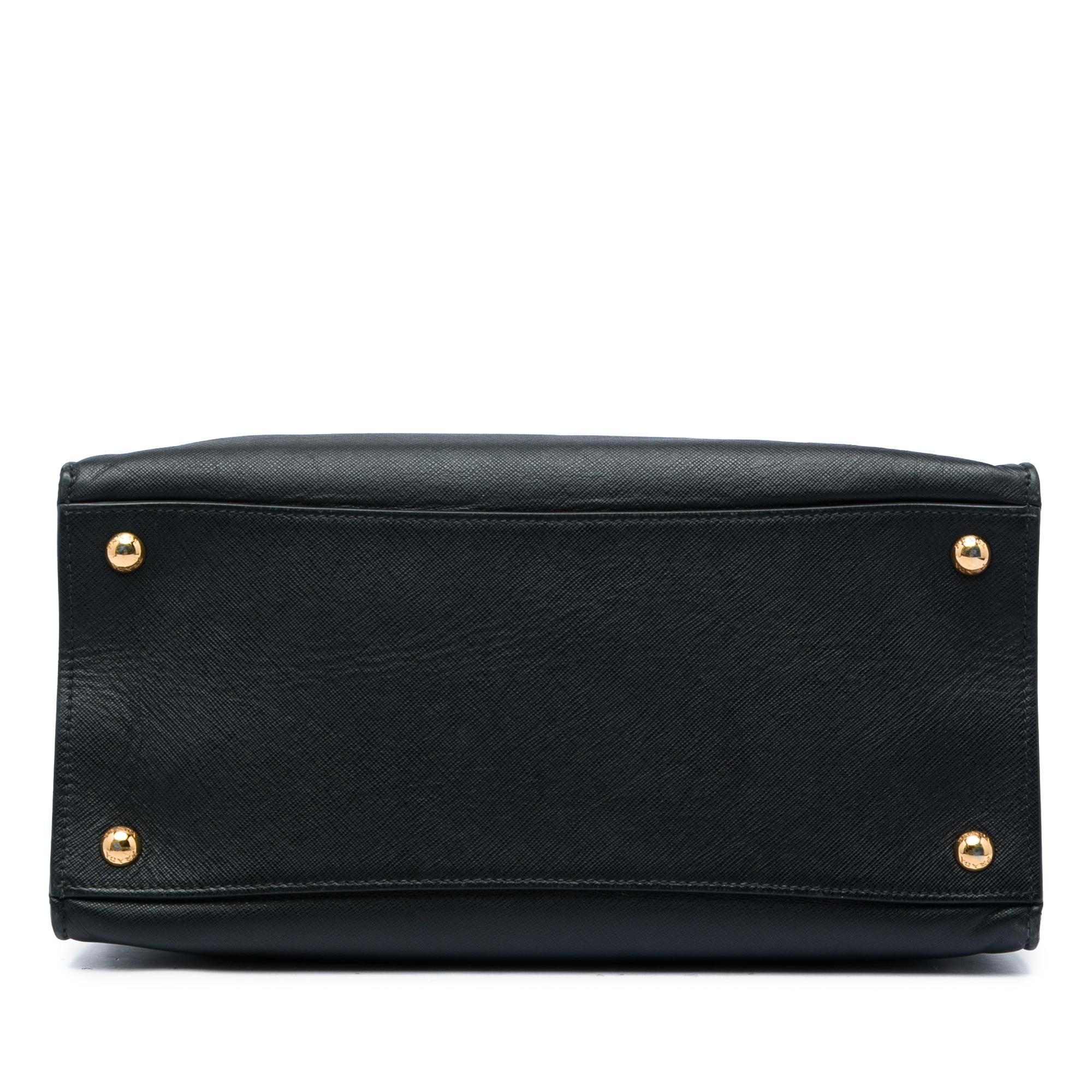 Prada Saffiano Soft Triple Pocket Tote