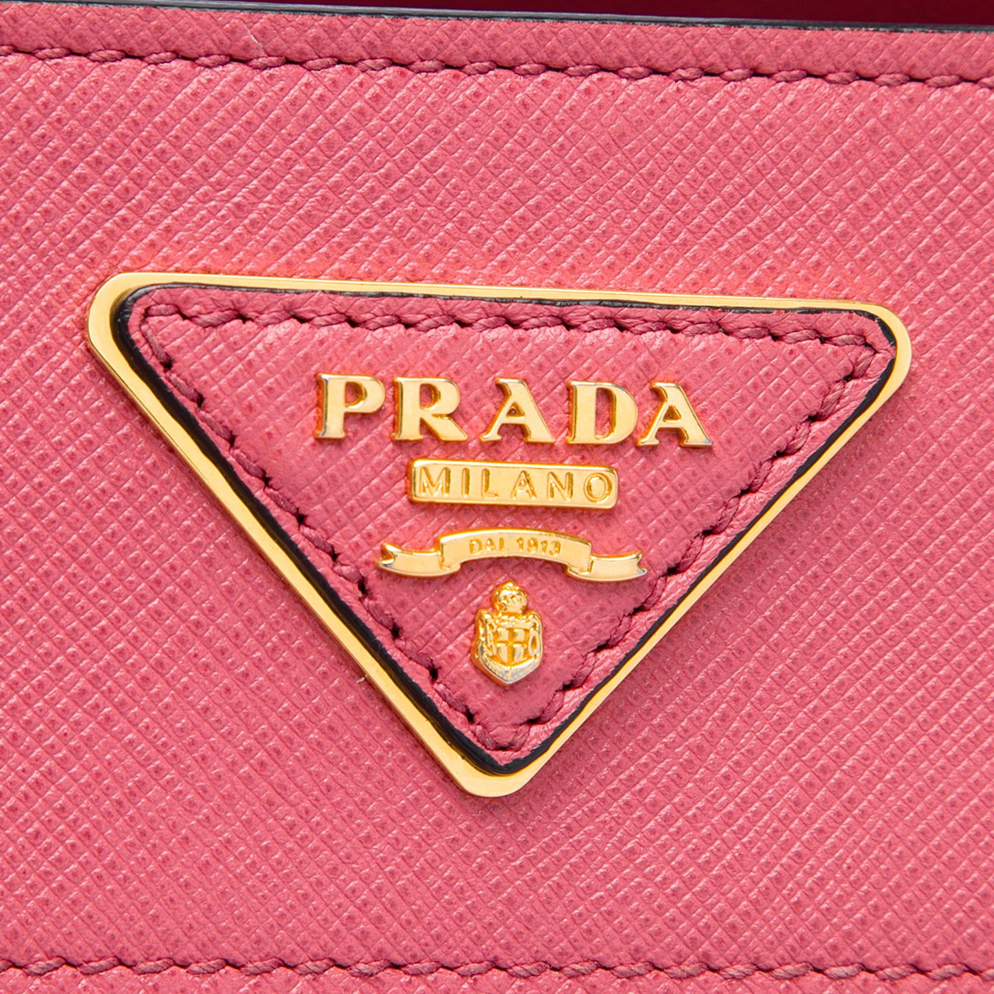 Prada Saffiano Soft Triple Pocket Tote
