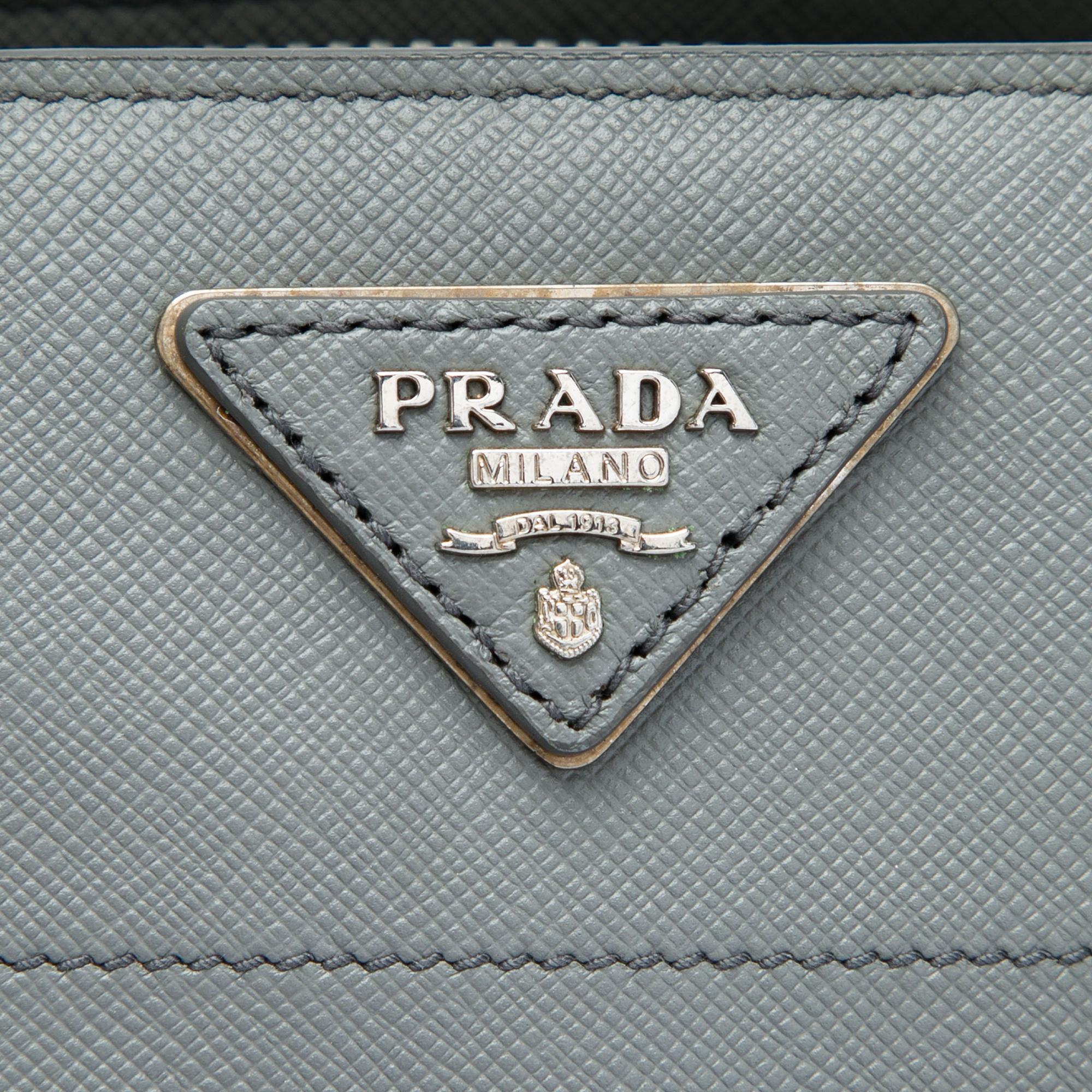 Prada Saffiano Soft Triple Pocket Tote