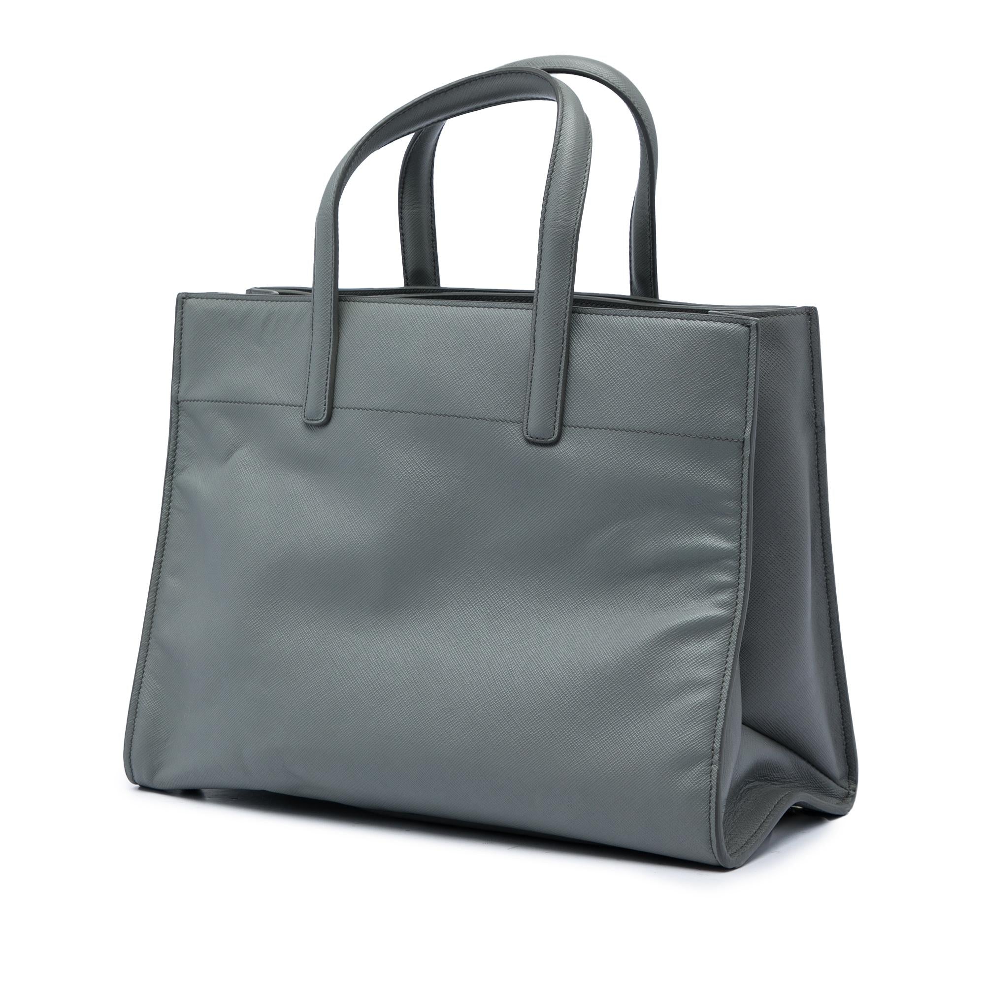 Prada Saffiano Soft Triple Pocket Tote