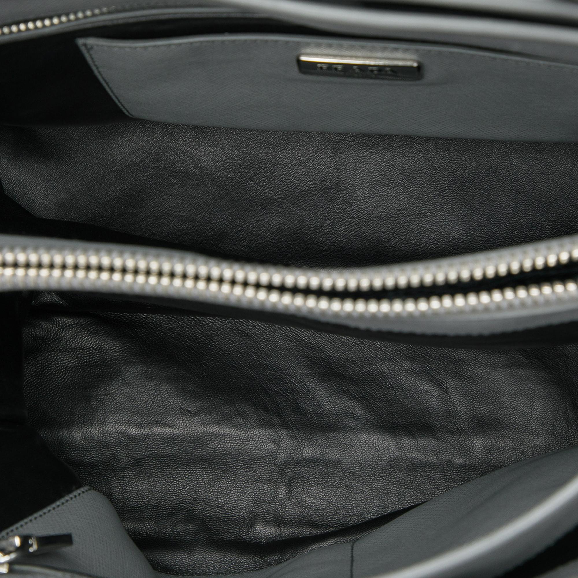 Prada Saffiano Soft Triple Pocket Tote