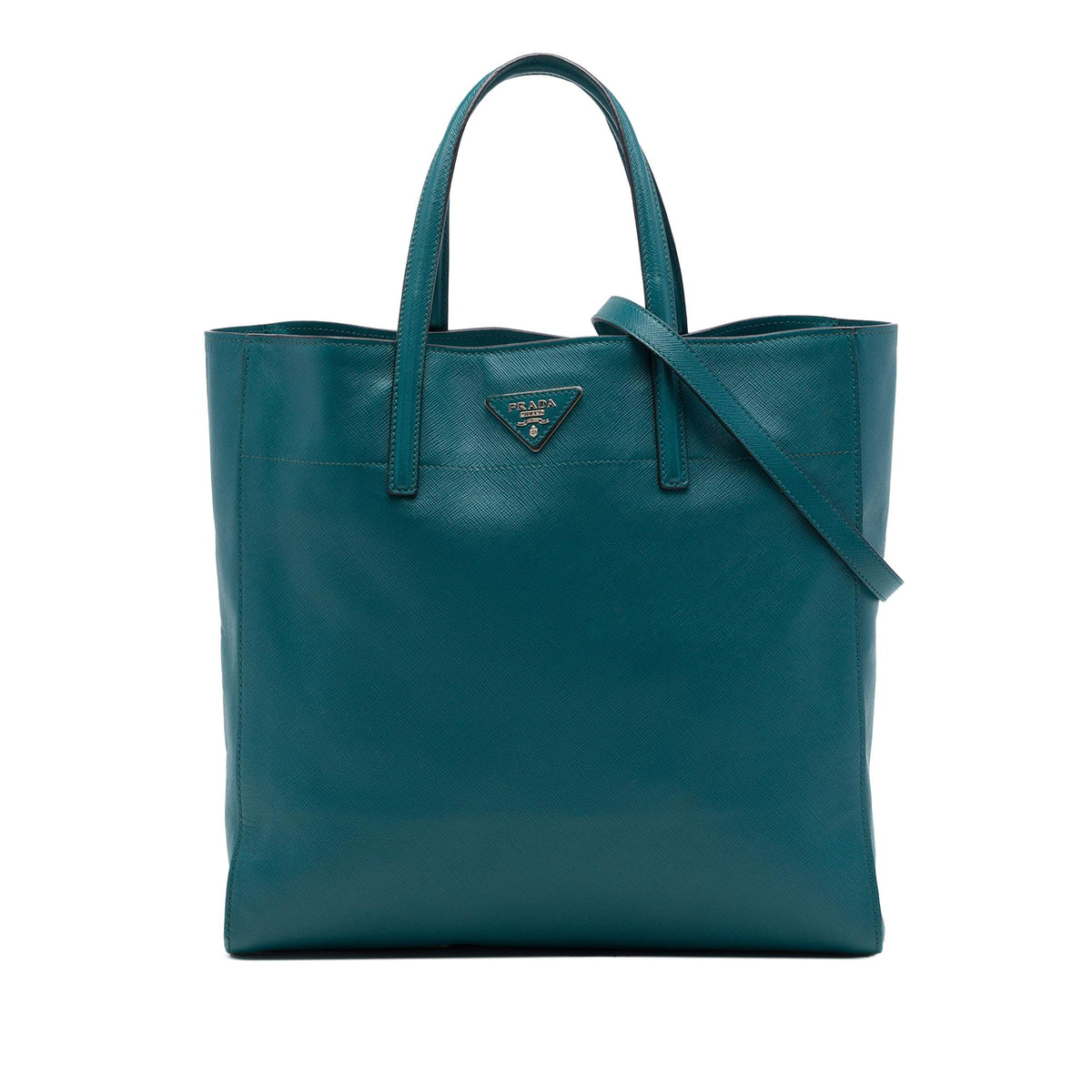 Prada Saffiano Soft Triple Pocket Tote