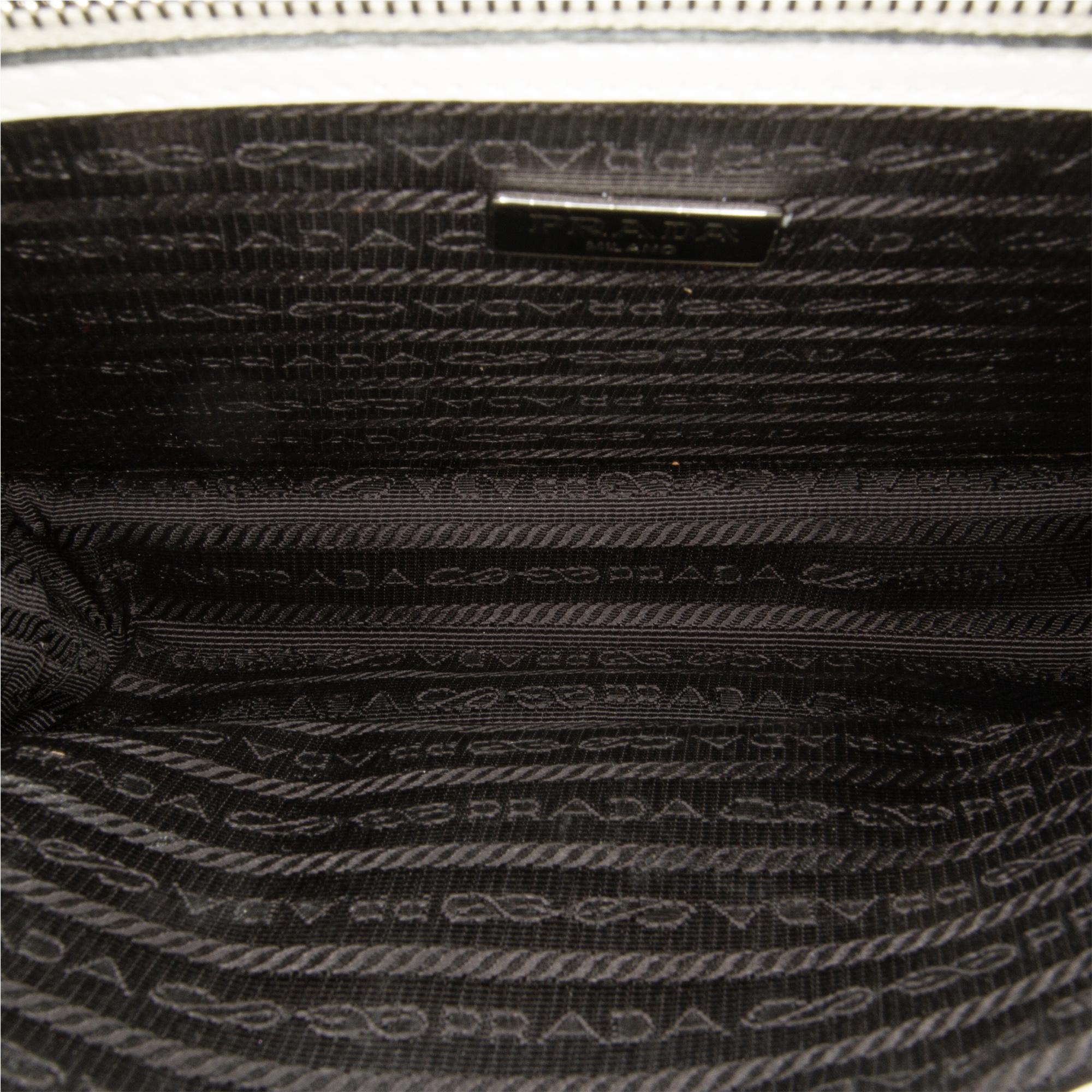 Prada Saffiano Sound Lock Chain Crossbody (SHG-ZhdTE1)