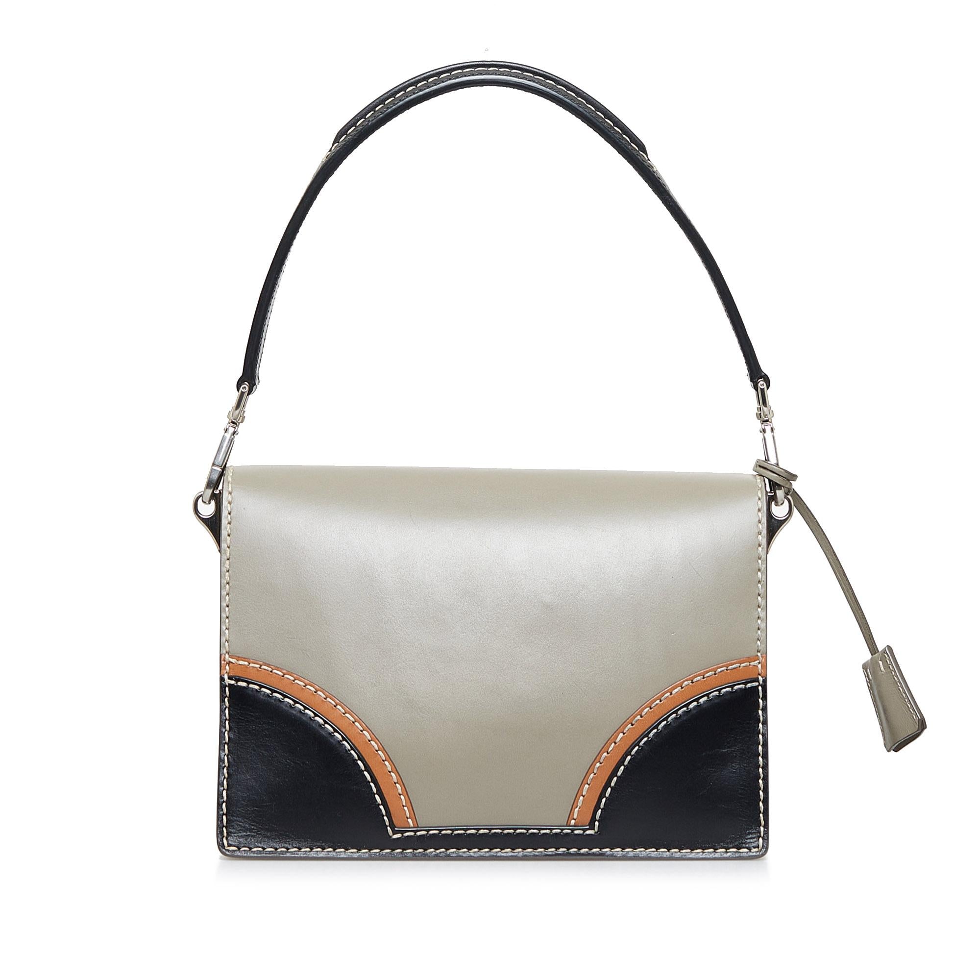 Prada Saffiano Sound Lock Satchel (SHG-IM7YdR)