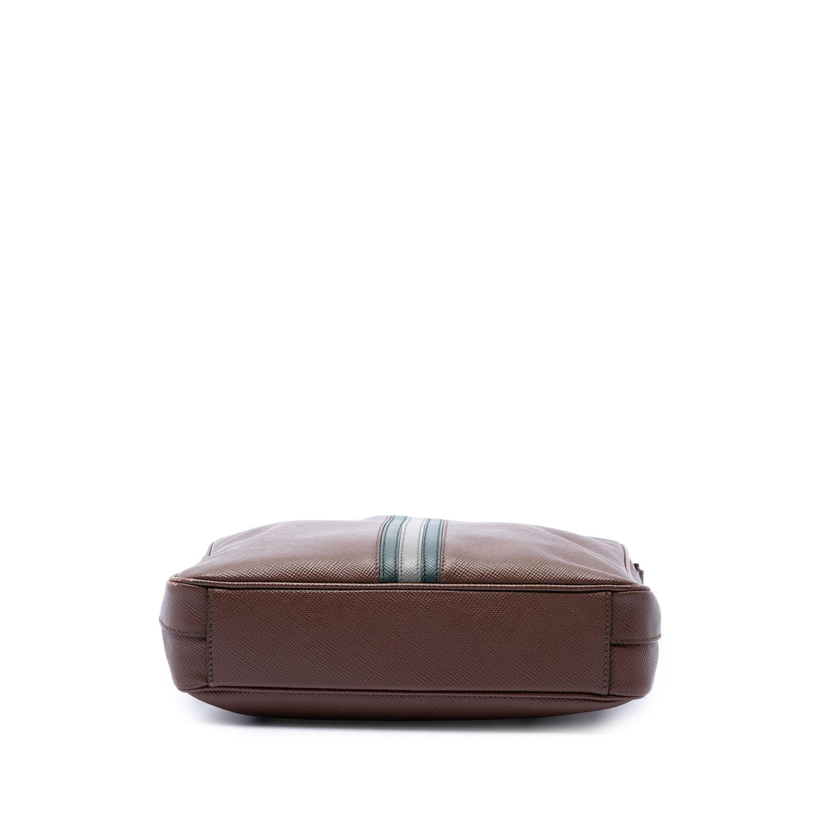 Prada Saffiano Striped Messenger Bag