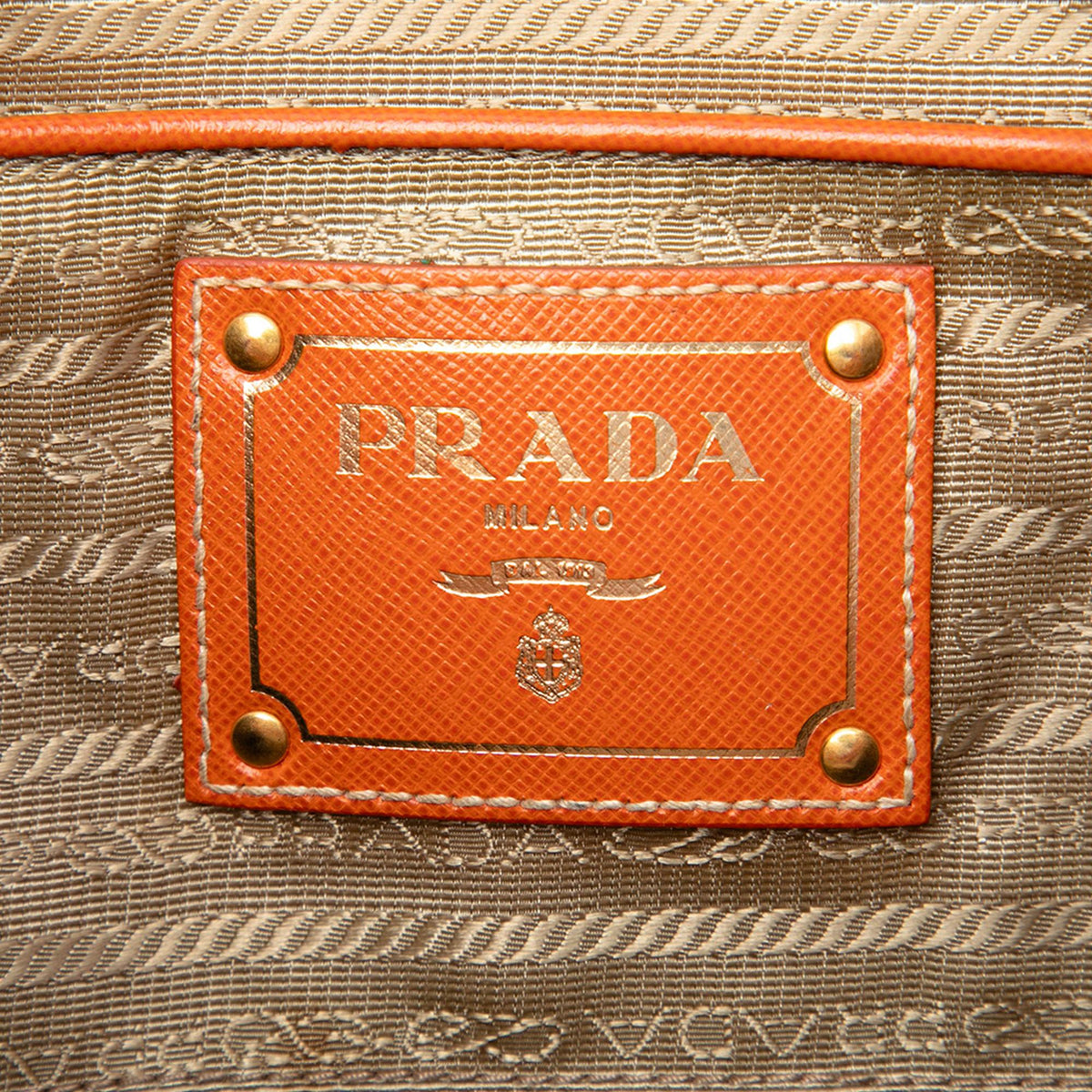 Prada Saffiano Trimmed Canvas Canapa Logo Satchel