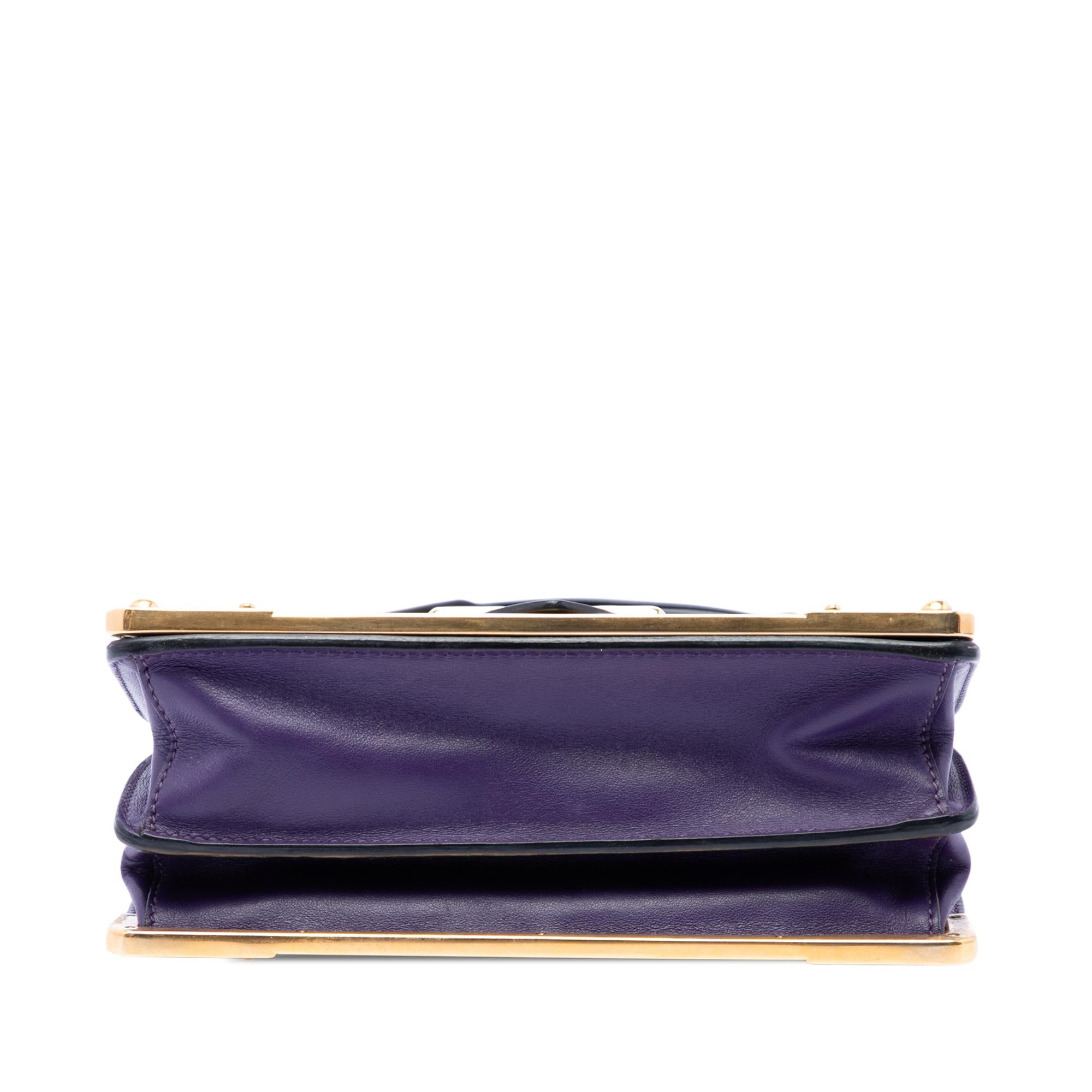 Prada Saffiano Trimmed City Calf Cahier Crossbody