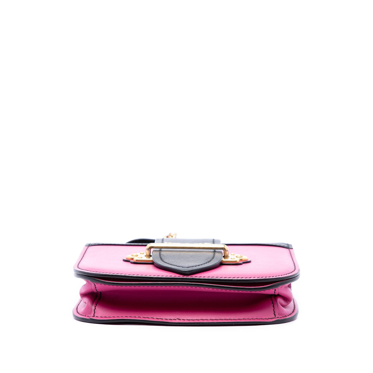 Prada Saffiano Trimmed City Calf Pionniere Crossbody