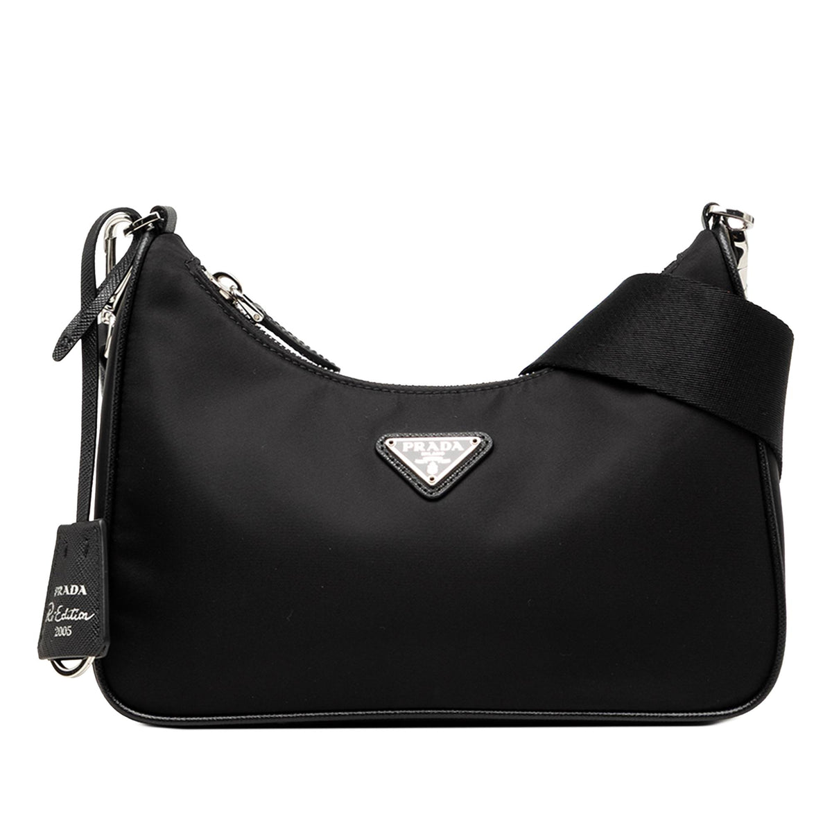 Prada Saffiano Trimmed Re Nylon Re Edition 2005 Satchel