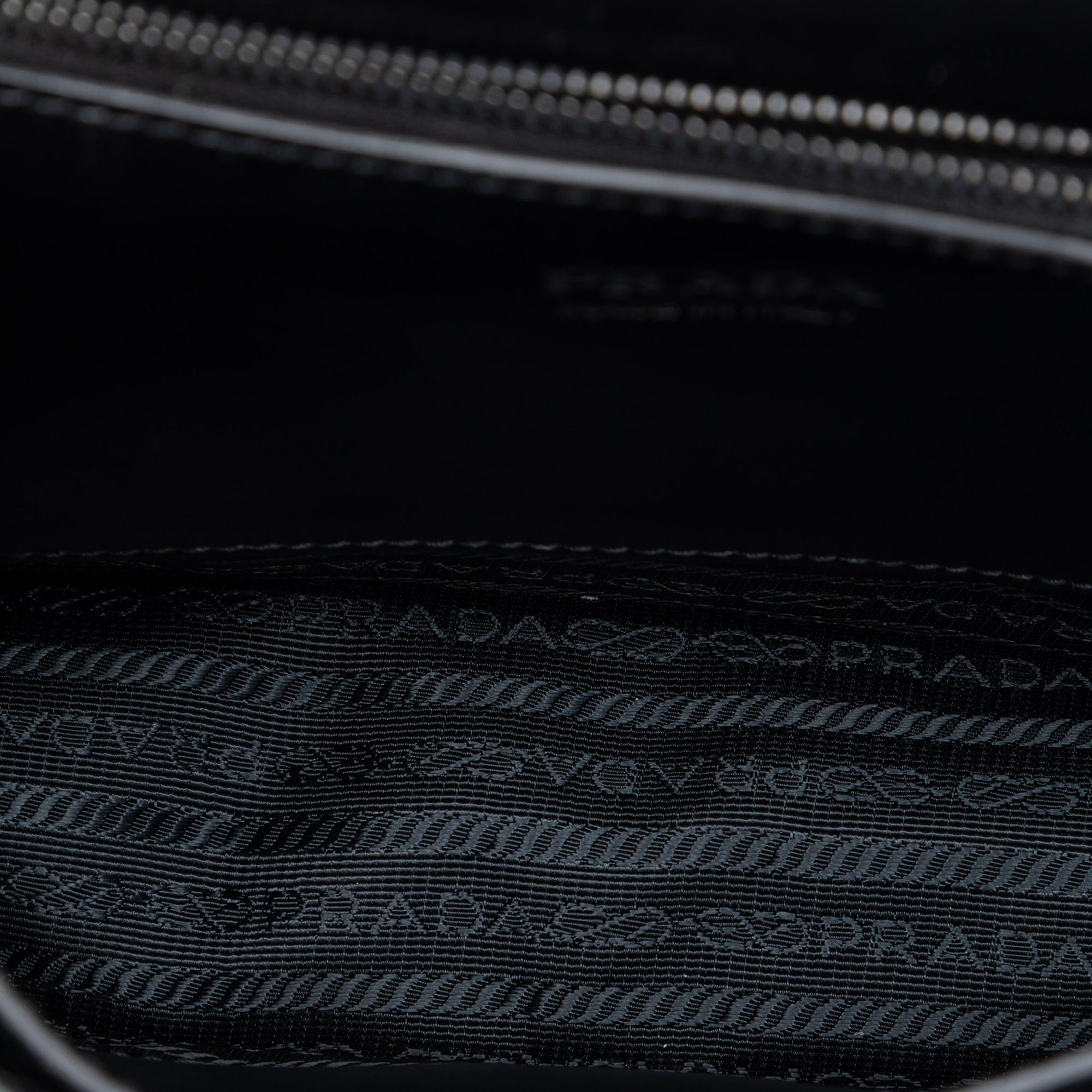 Prada Saffiano Trimmed Studded City Calf Elektra Crossbody