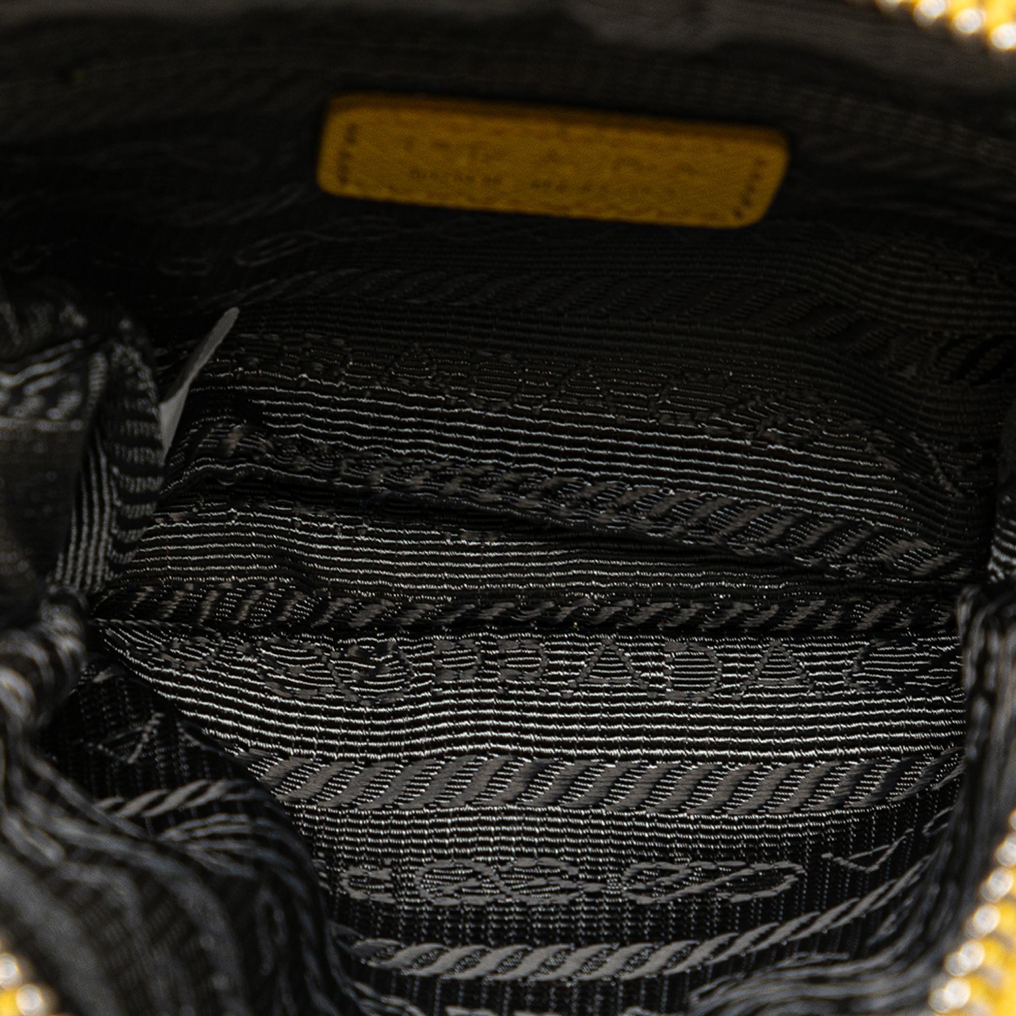 Prada Saffiano Trimmed Tessuto Crossbody (SHG-vyp3wC)