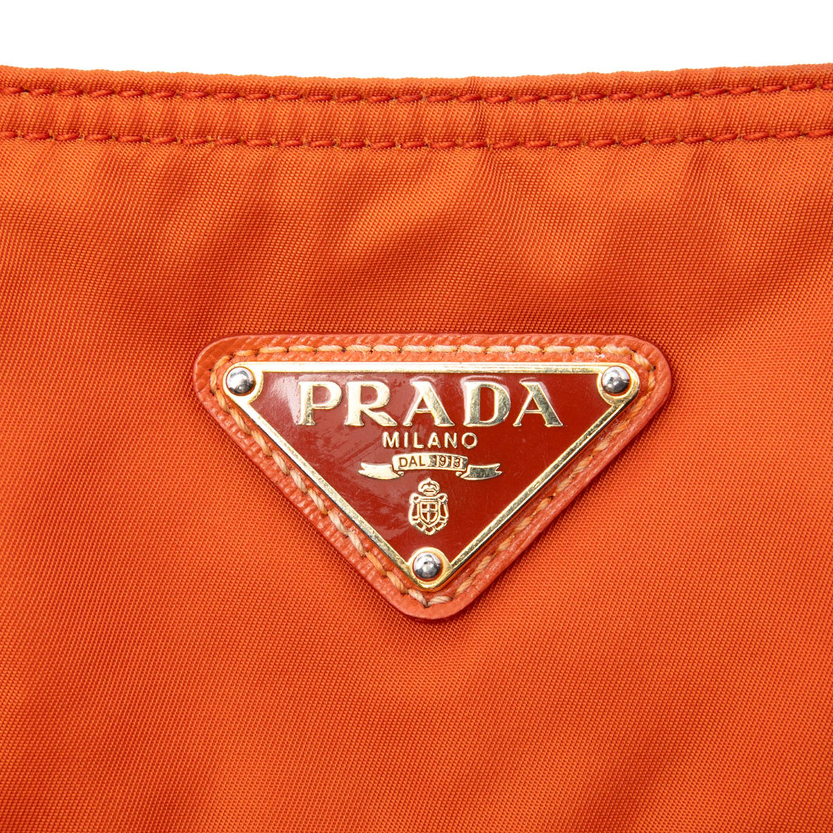 Prada Saffiano Trimmed Tessuto Satchel