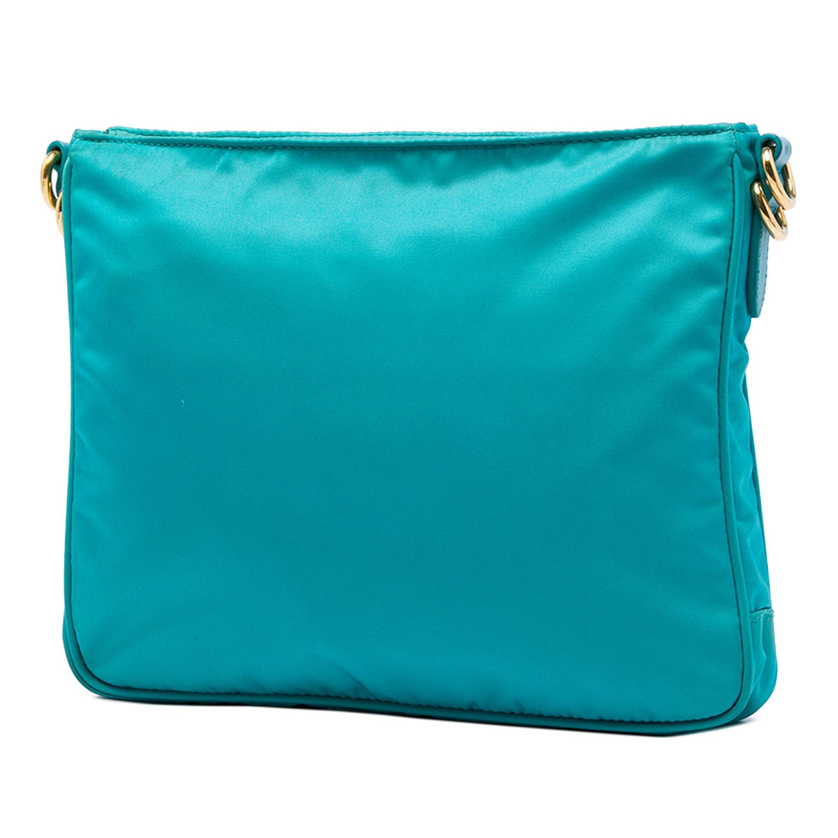 Prada Saffiano Trimmed Tessuto Zip Top Crossbody