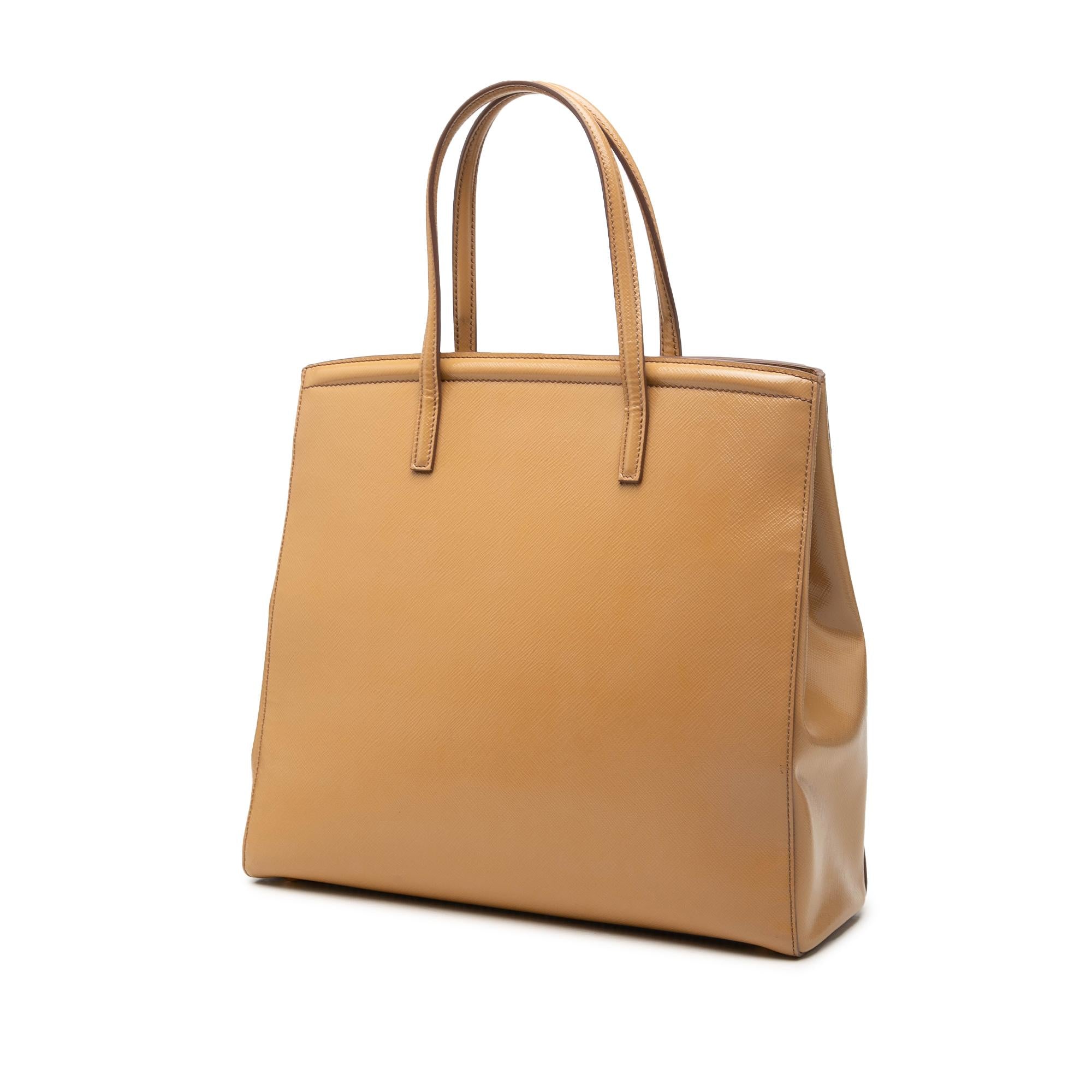 Prada Saffiano Vernice Parabole Satchel